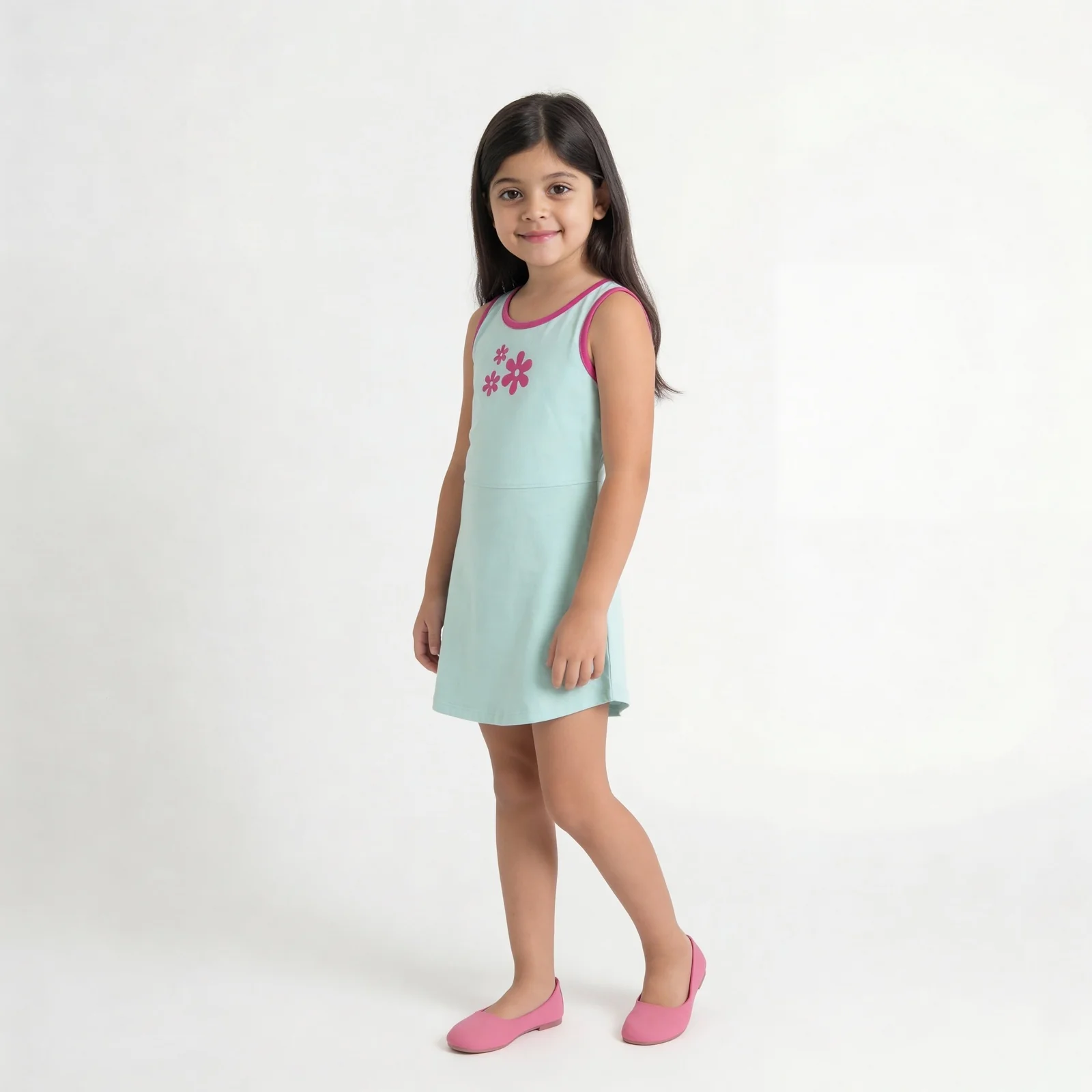 Girls Cotton Printed Weekend Dress - Image 5