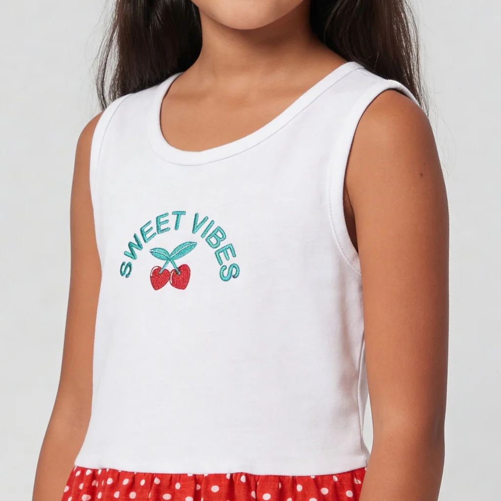 Girls Cotton Printed Weekend Dress - Image 4