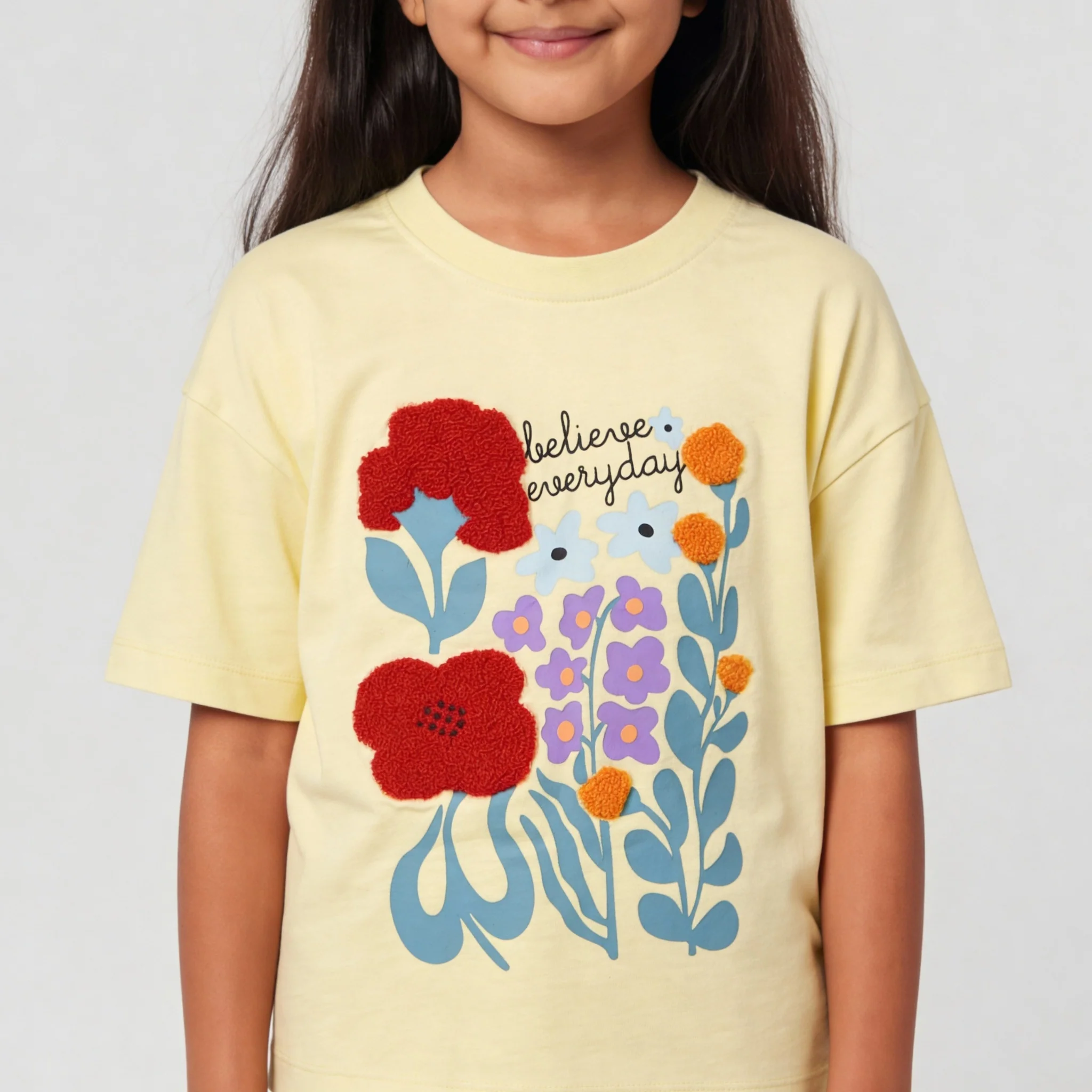 Girls Cotton Printed Weekend T-Shirt - Image 4