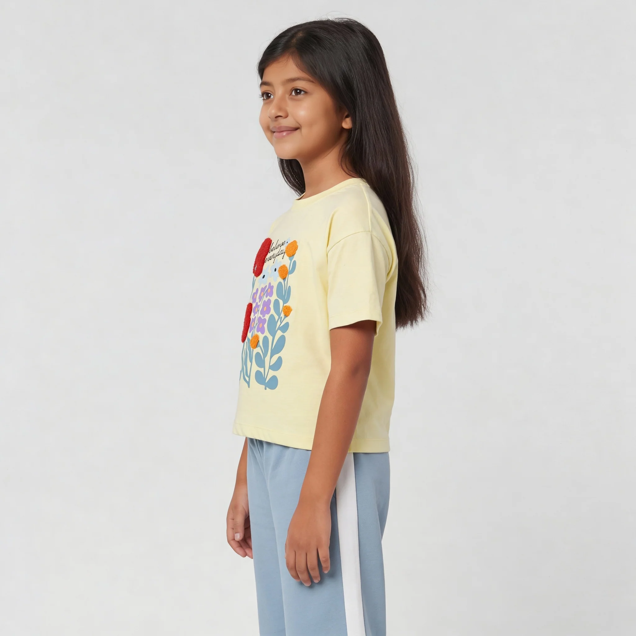 Girls Cotton Printed Weekend T-Shirt - Image 5