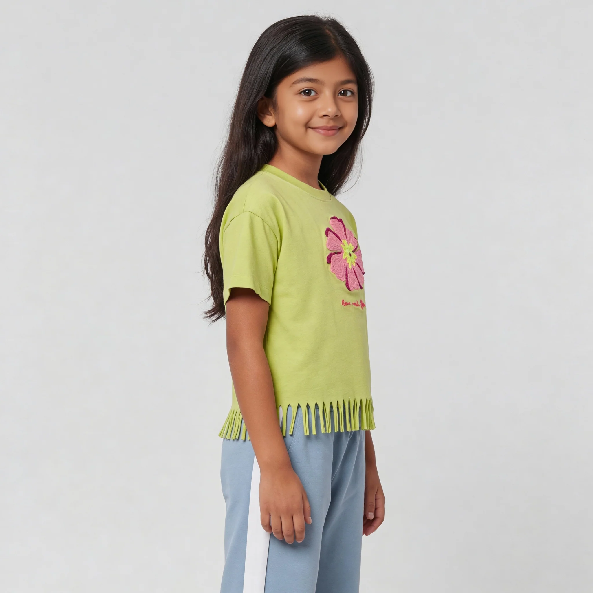 Girls Cotton Printed Weekend T-Shirt - Image 5