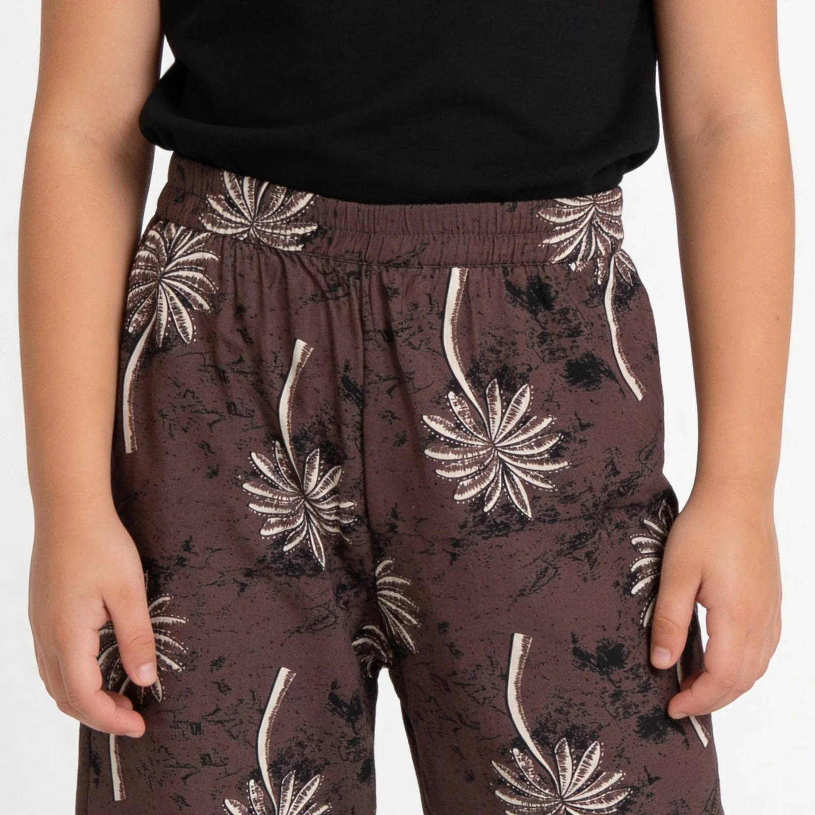 Girls Cotton Printed Wide Leg Boho Pants - Image 4