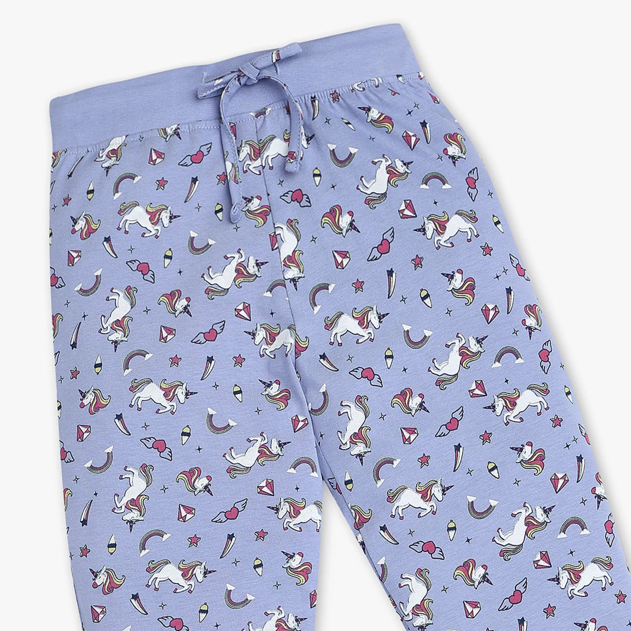 Girls Printed Cotton Sleepwear Set - Image 7