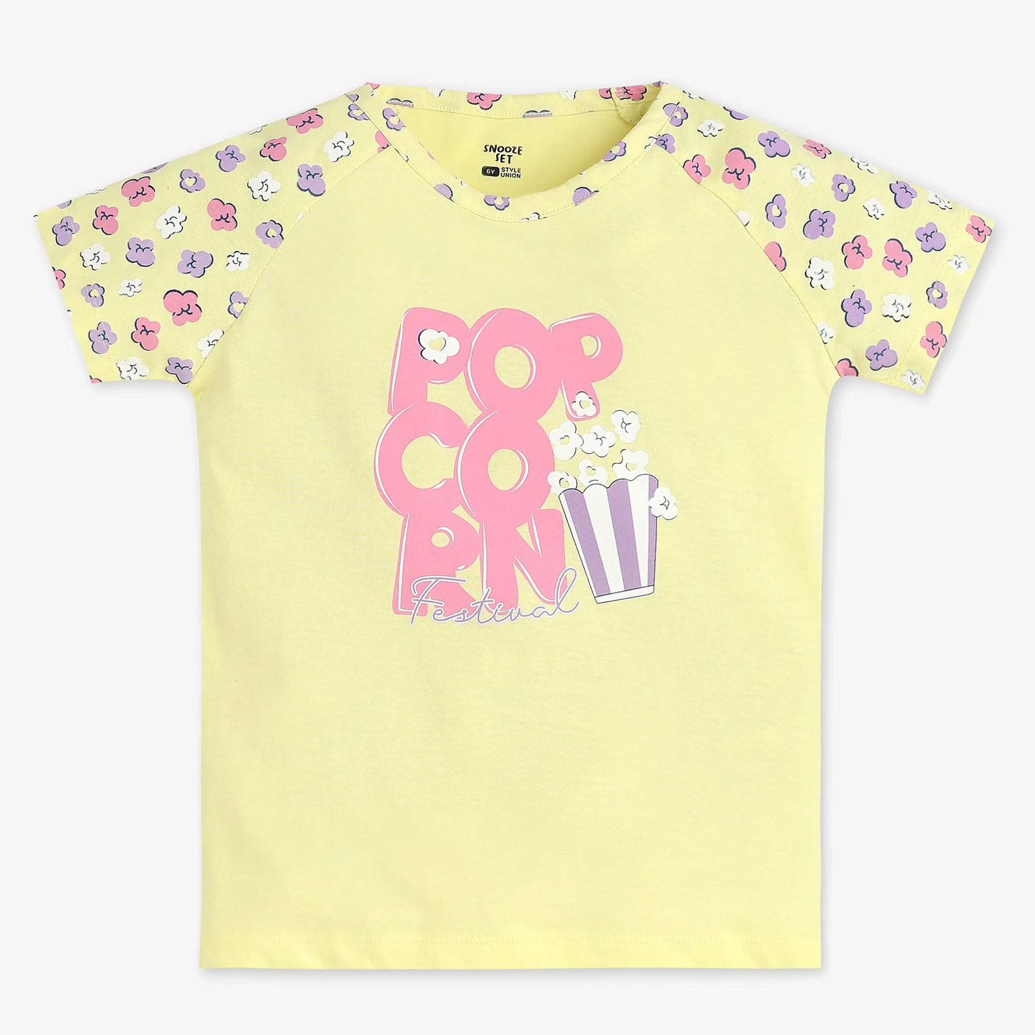 Girls Printed Cotton Sleepwear Set - Image 2