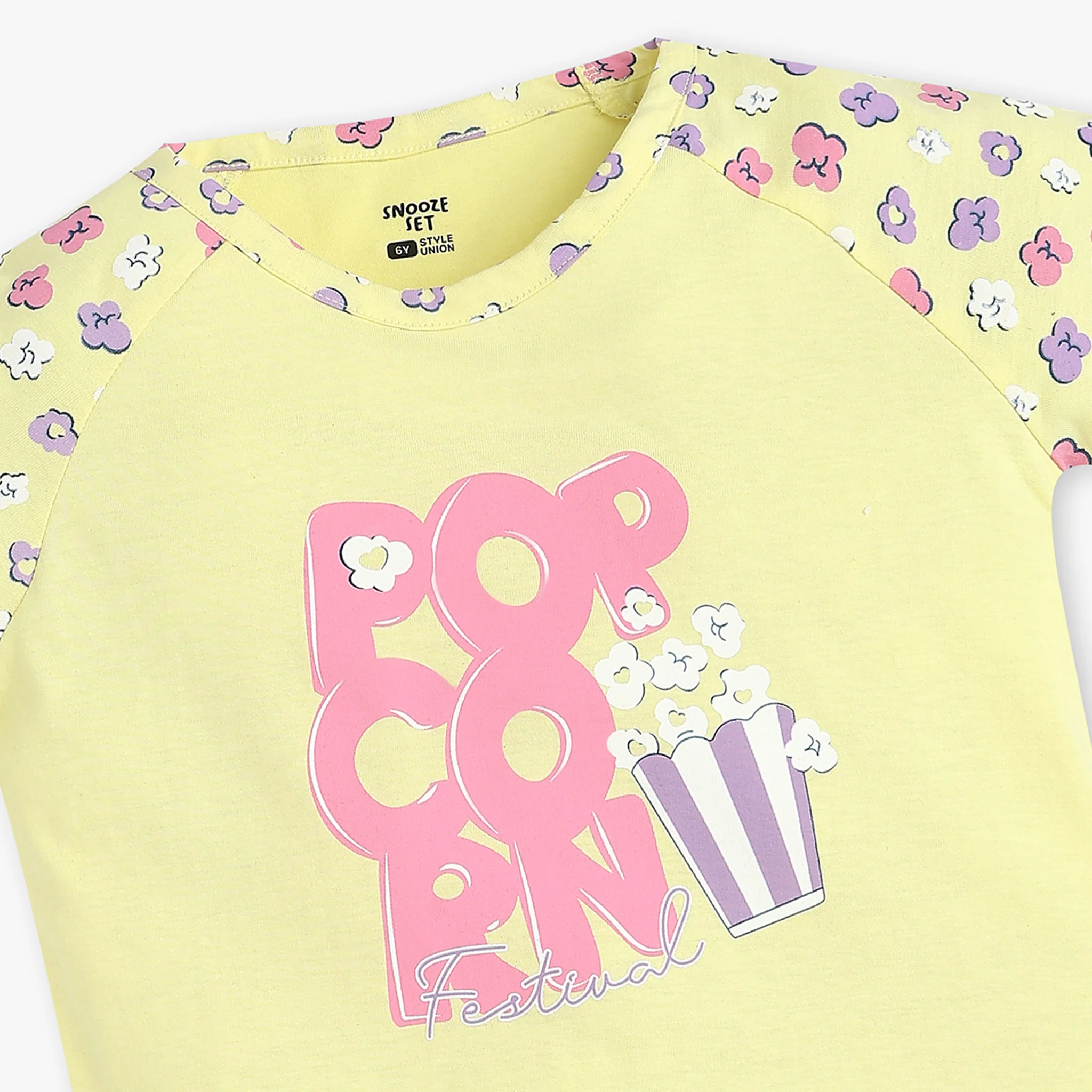 Girls Printed Cotton Sleepwear Set - Image 4