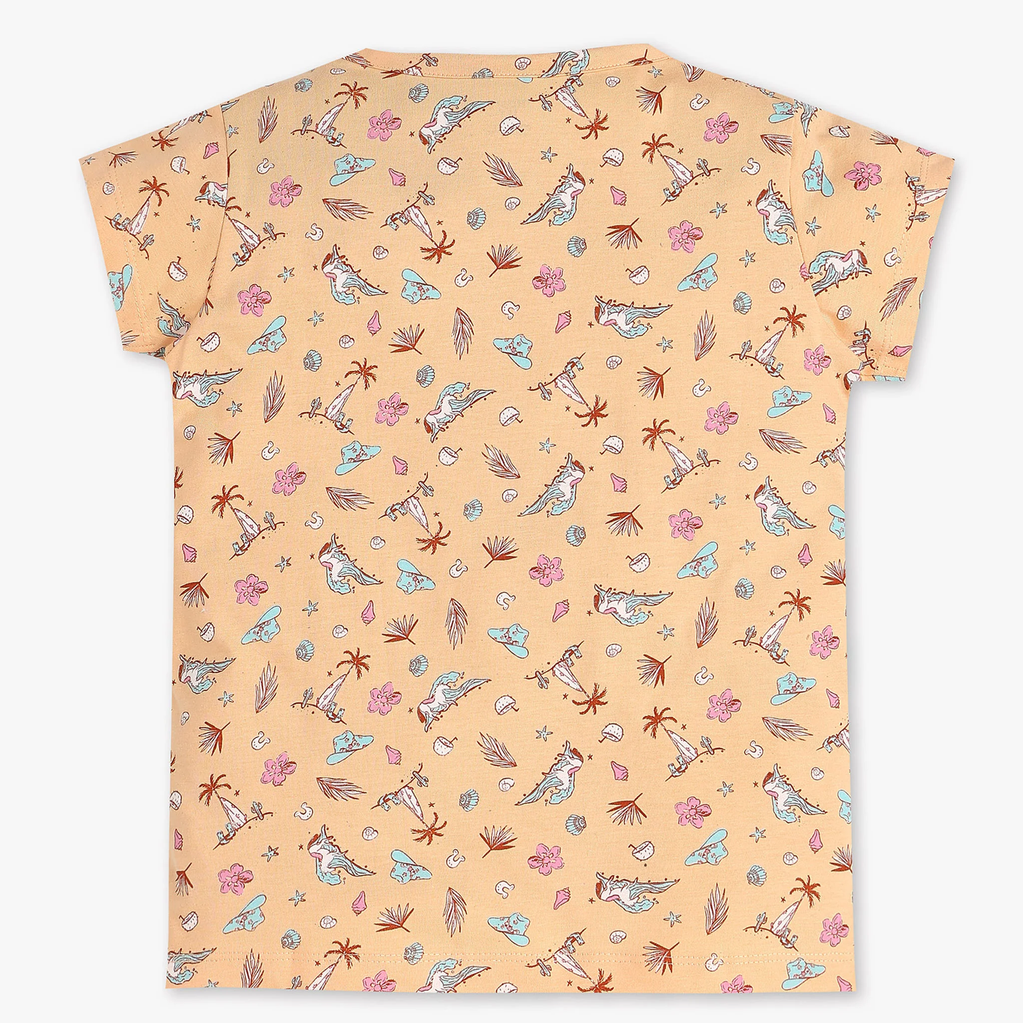 Girls Printed Cotton Sleepwear Set - Image 3