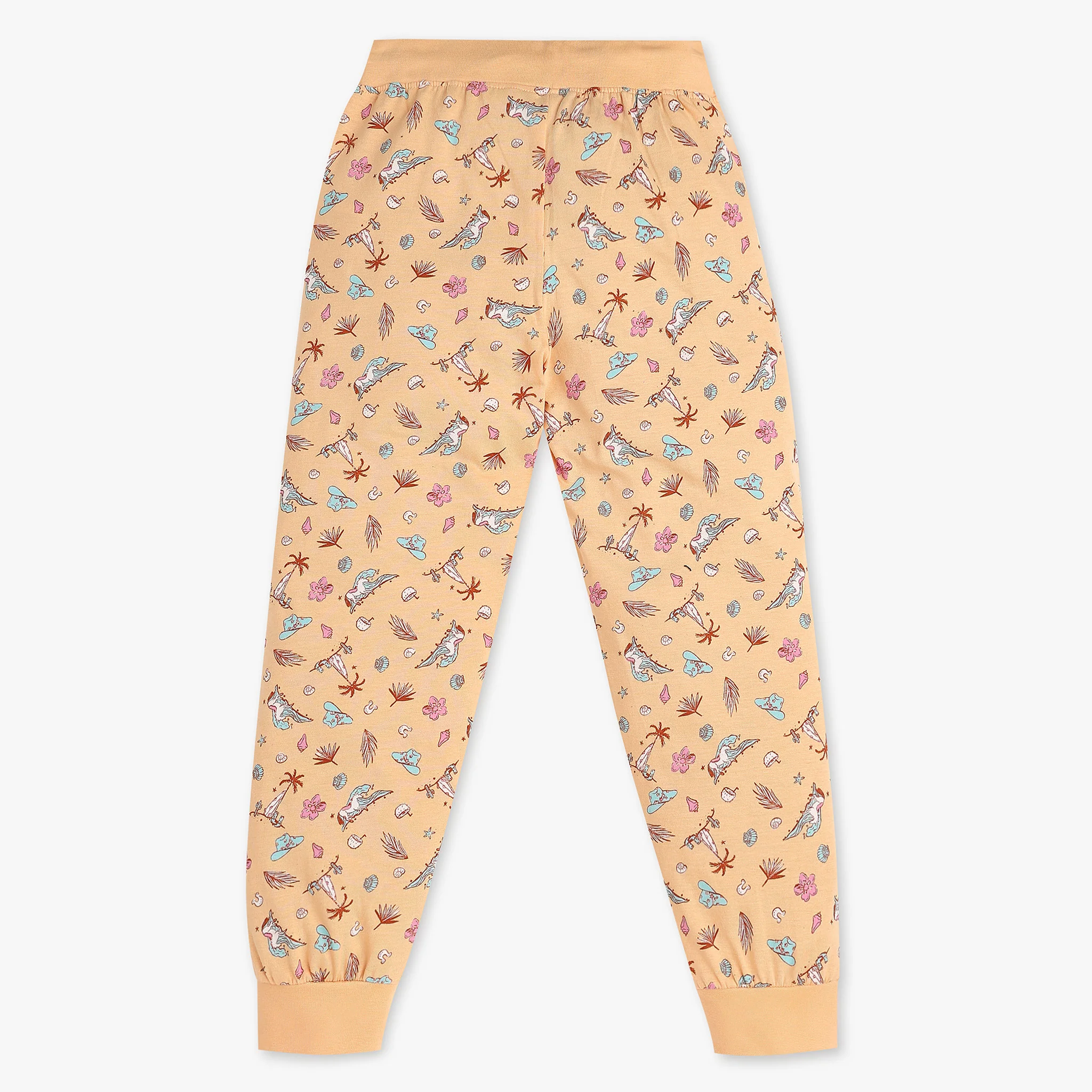 Girls Printed Cotton Sleepwear Set - Image 6