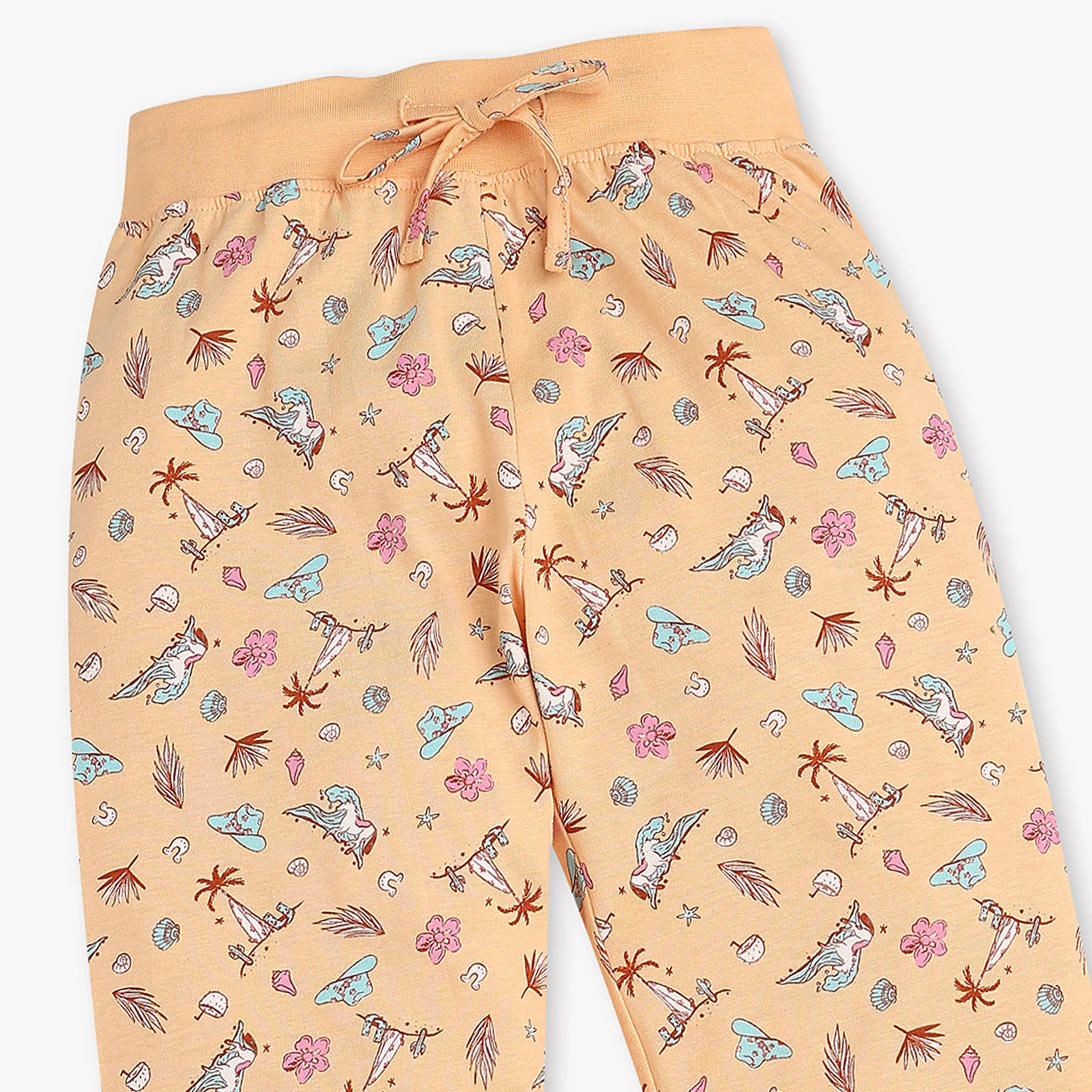 Girls Printed Cotton Sleepwear Set - Image 7