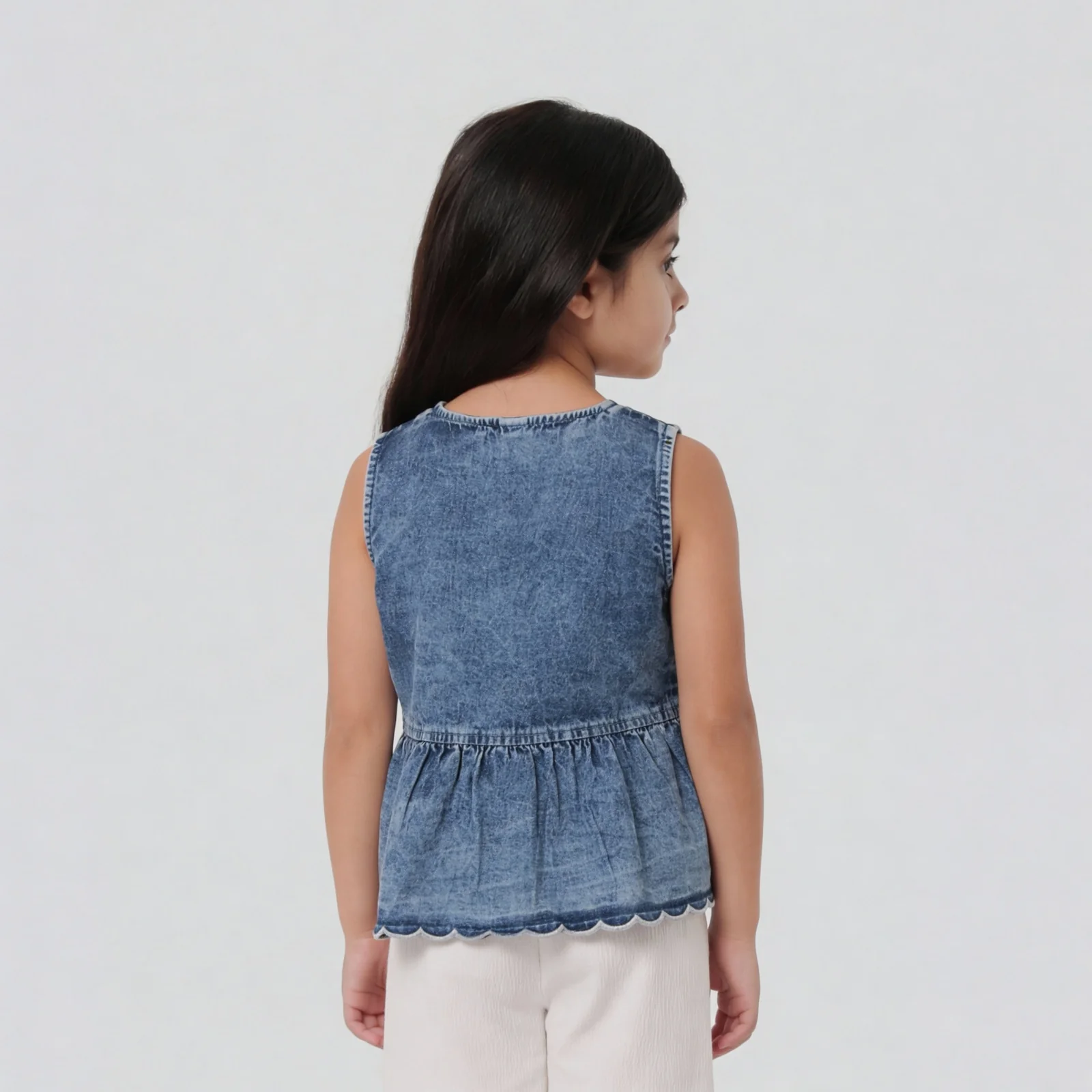 Girls Cotton Sleeveless Top - Image 3