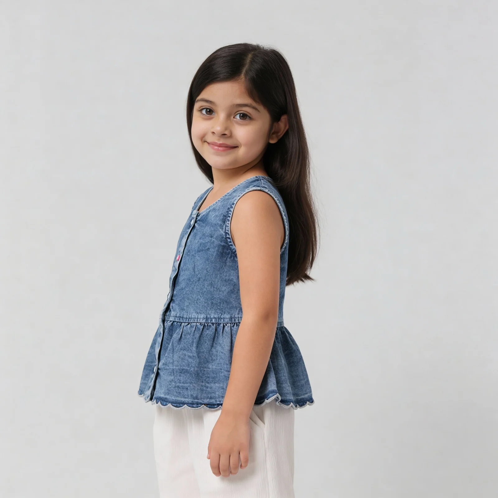 Girls Cotton Sleeveless Top - Image 5