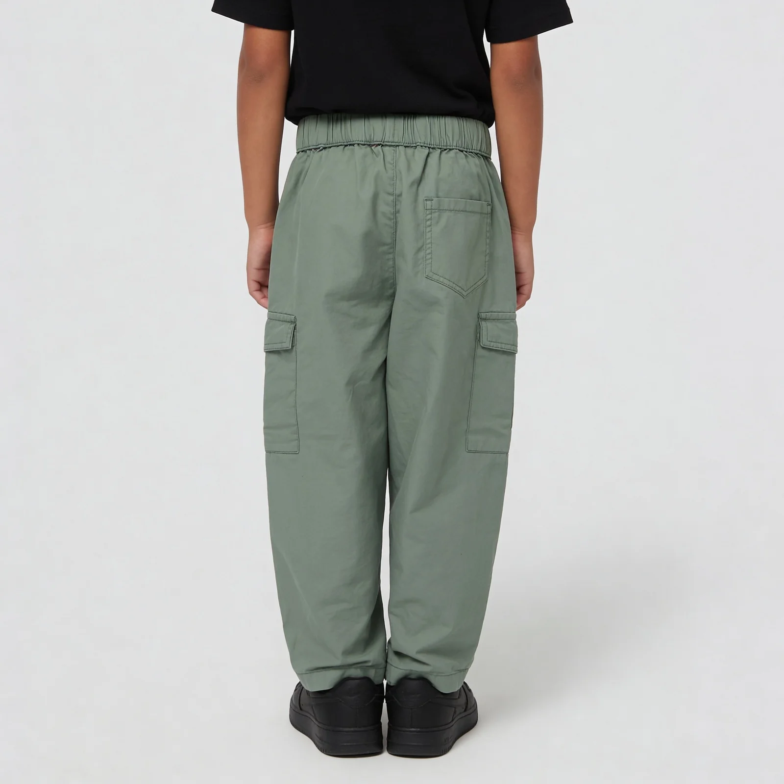 Girls Cotton Solid Joggers - Image 8