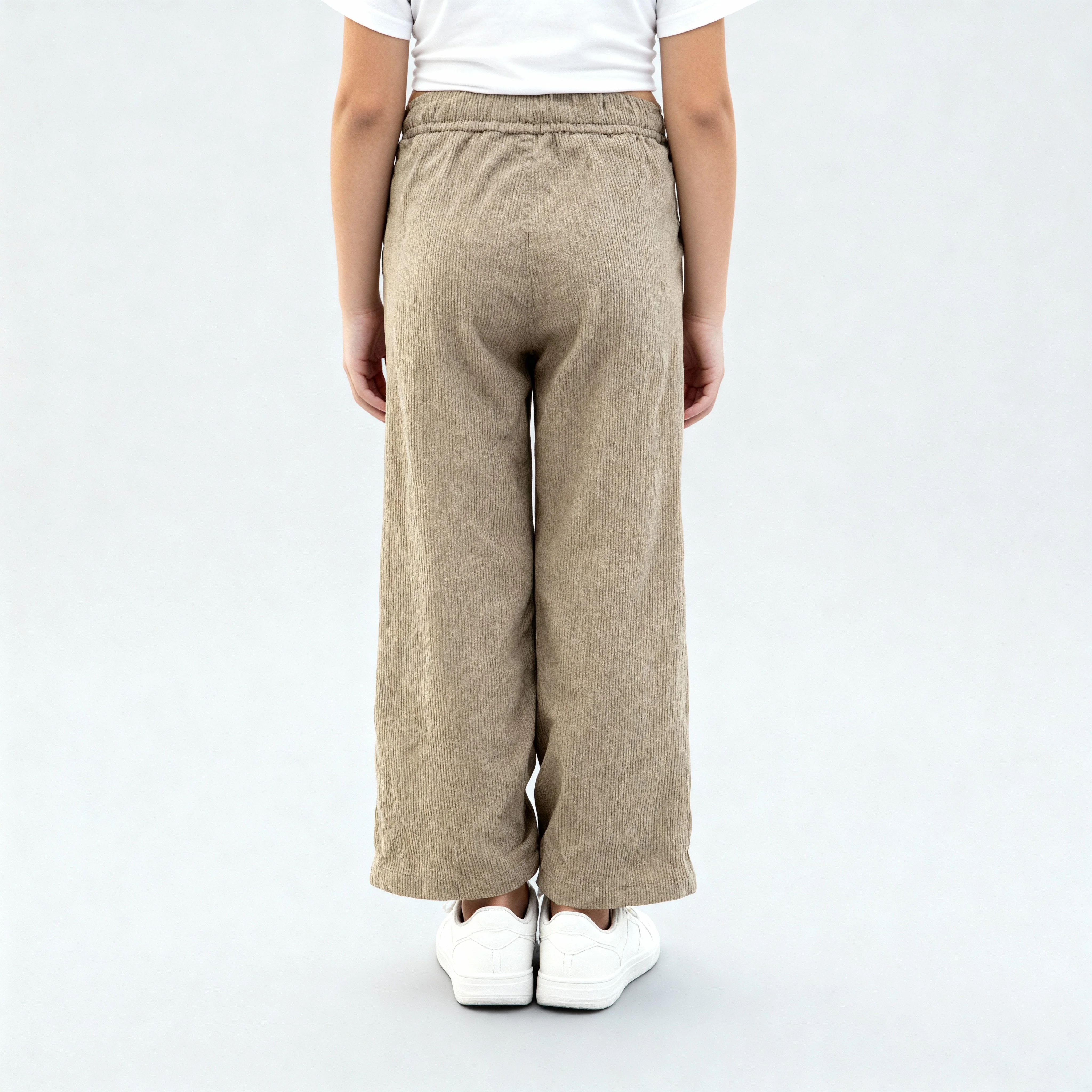 Girls Cotton Solid Palazzos - Image 3