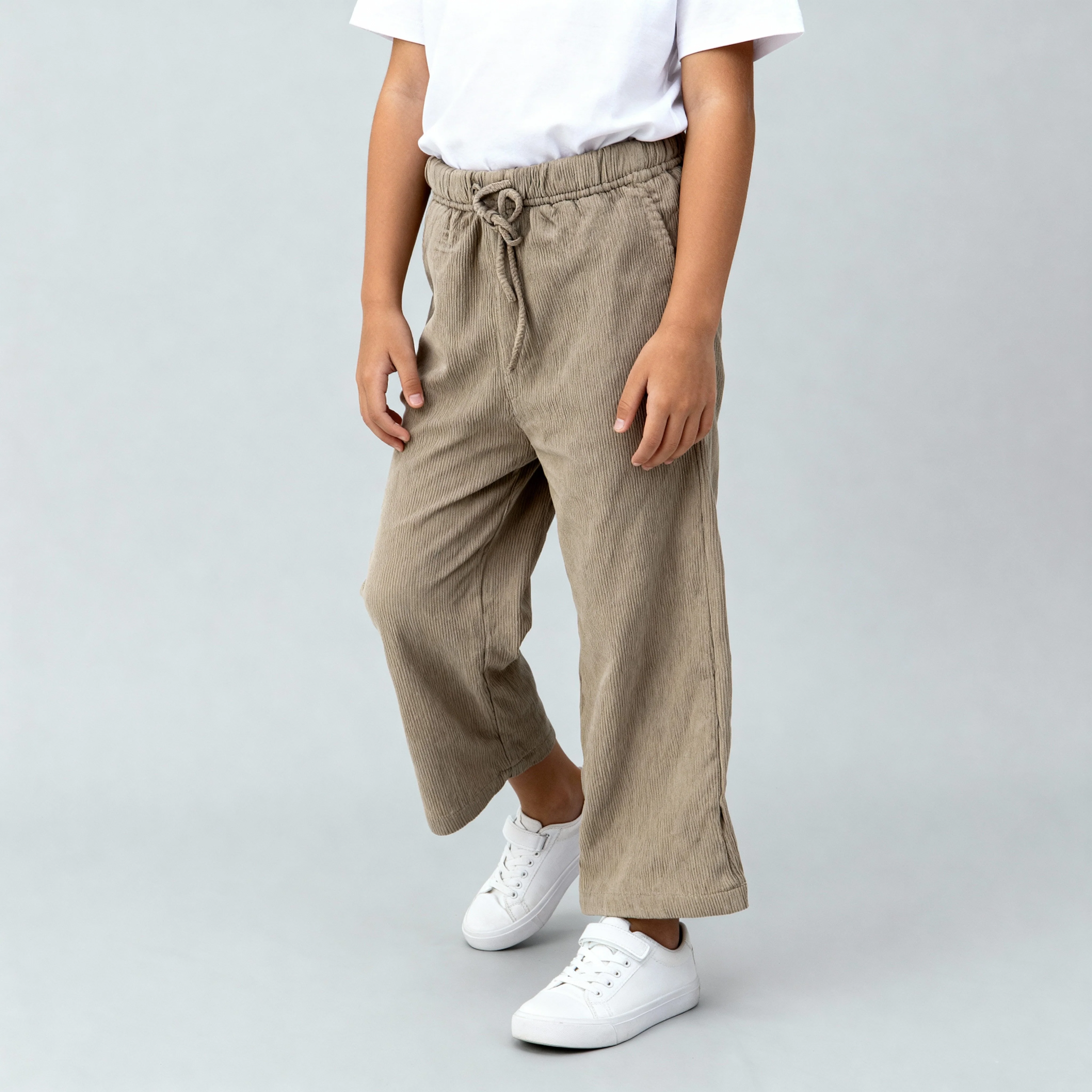 Girls Cotton Solid Palazzos - Image 5