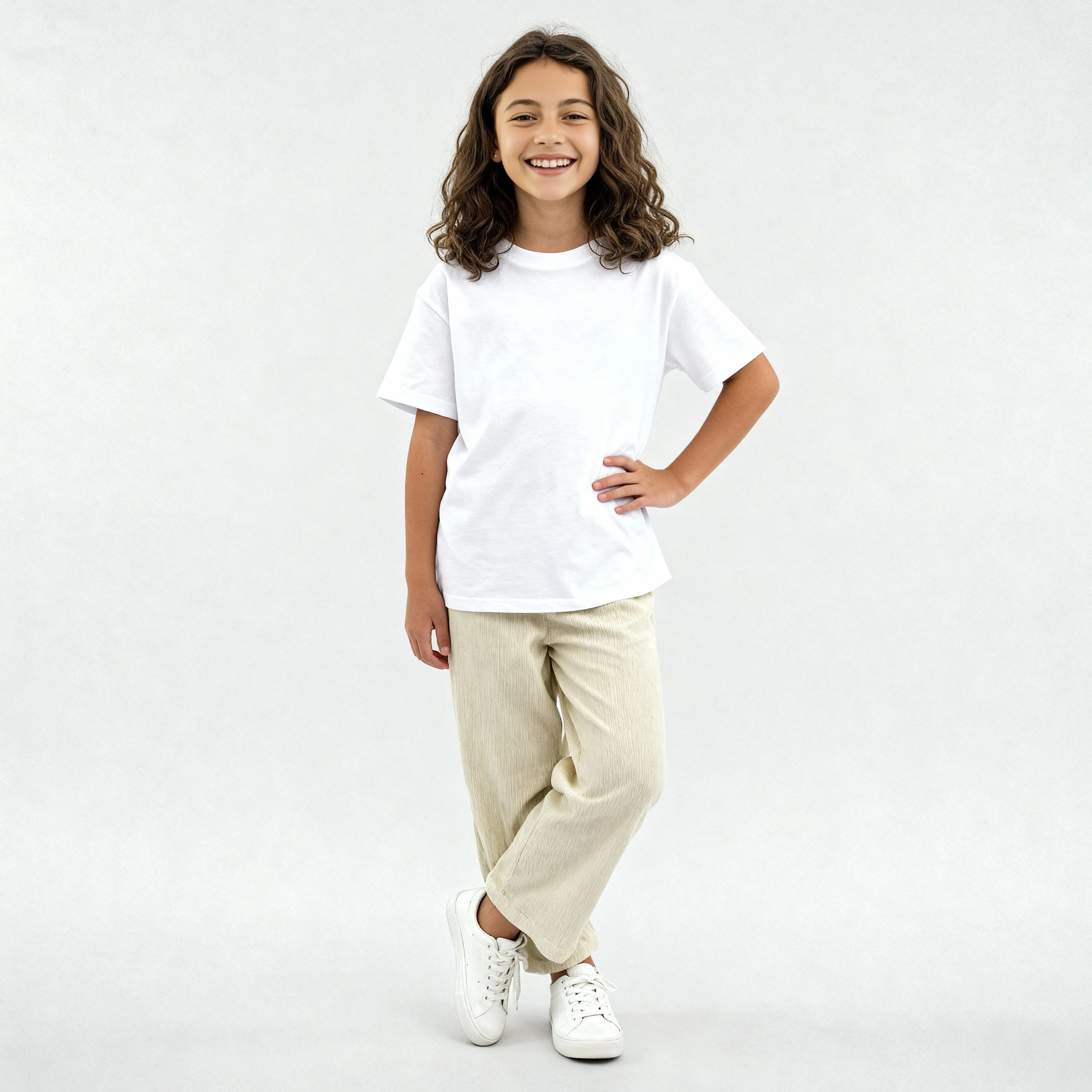 Girls Cotton Solid Palazzos - Image 6