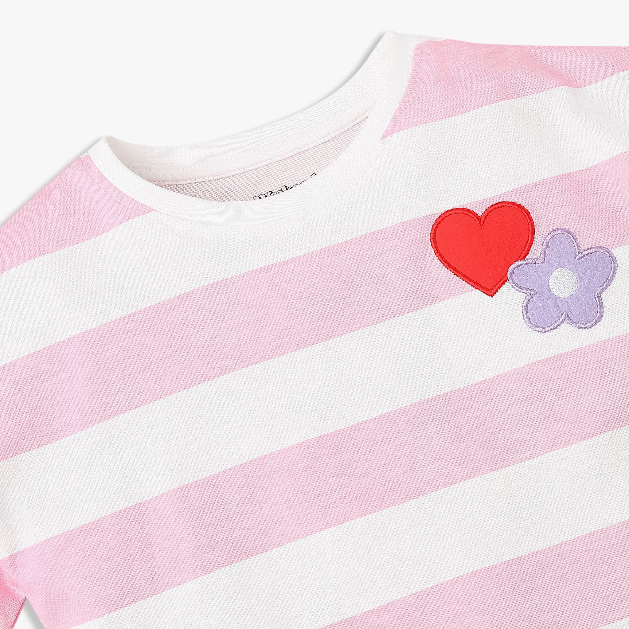 Girls Cotton Striped Weekend T-Shirt - Image 3