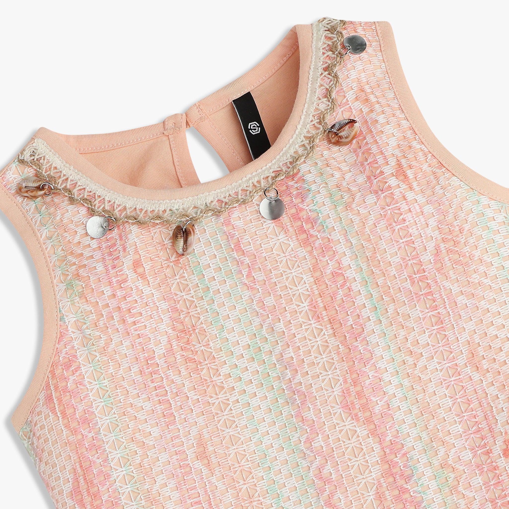 Girls Cotton Textured Top - Image 3
