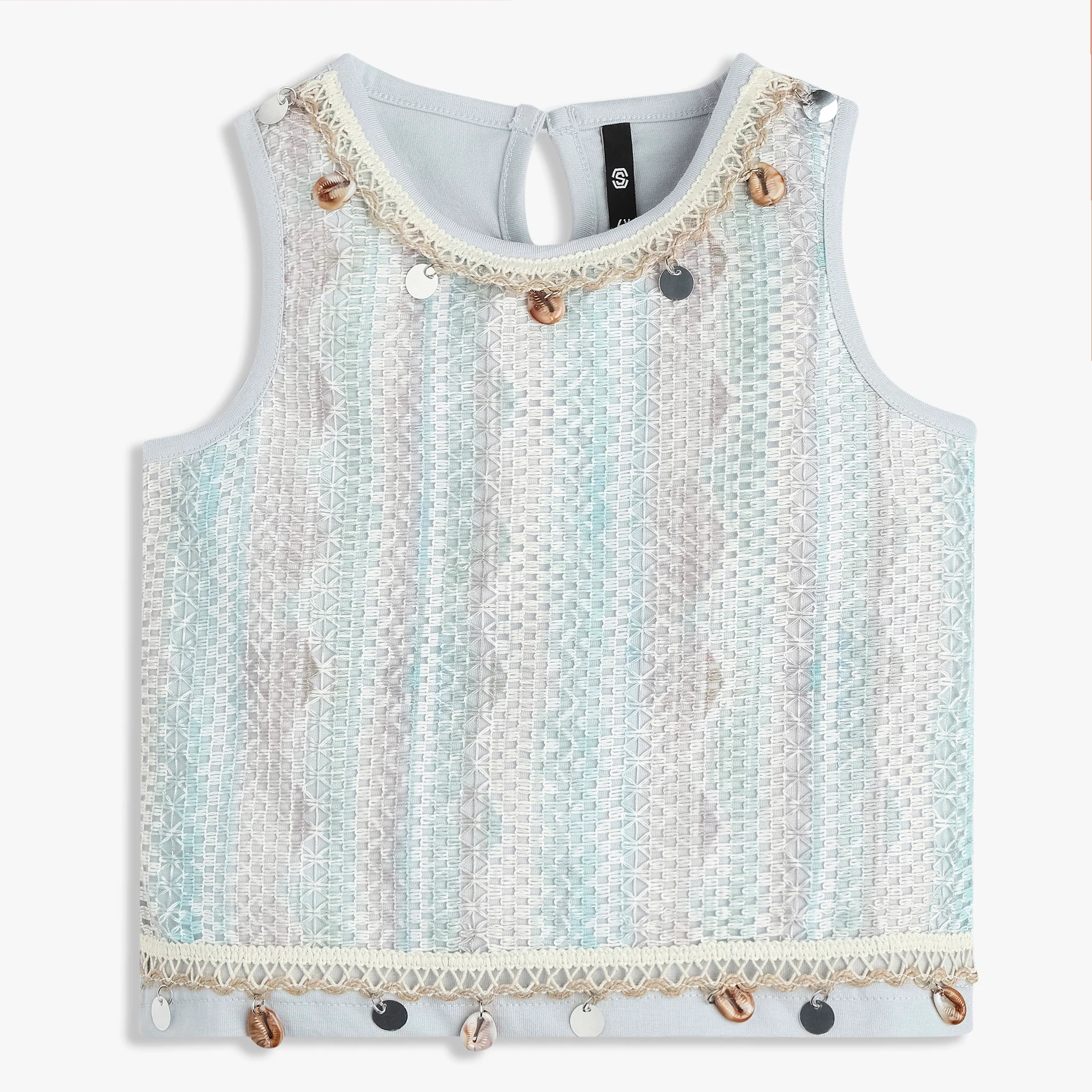 Girls Cotton Textured Top - Image 4