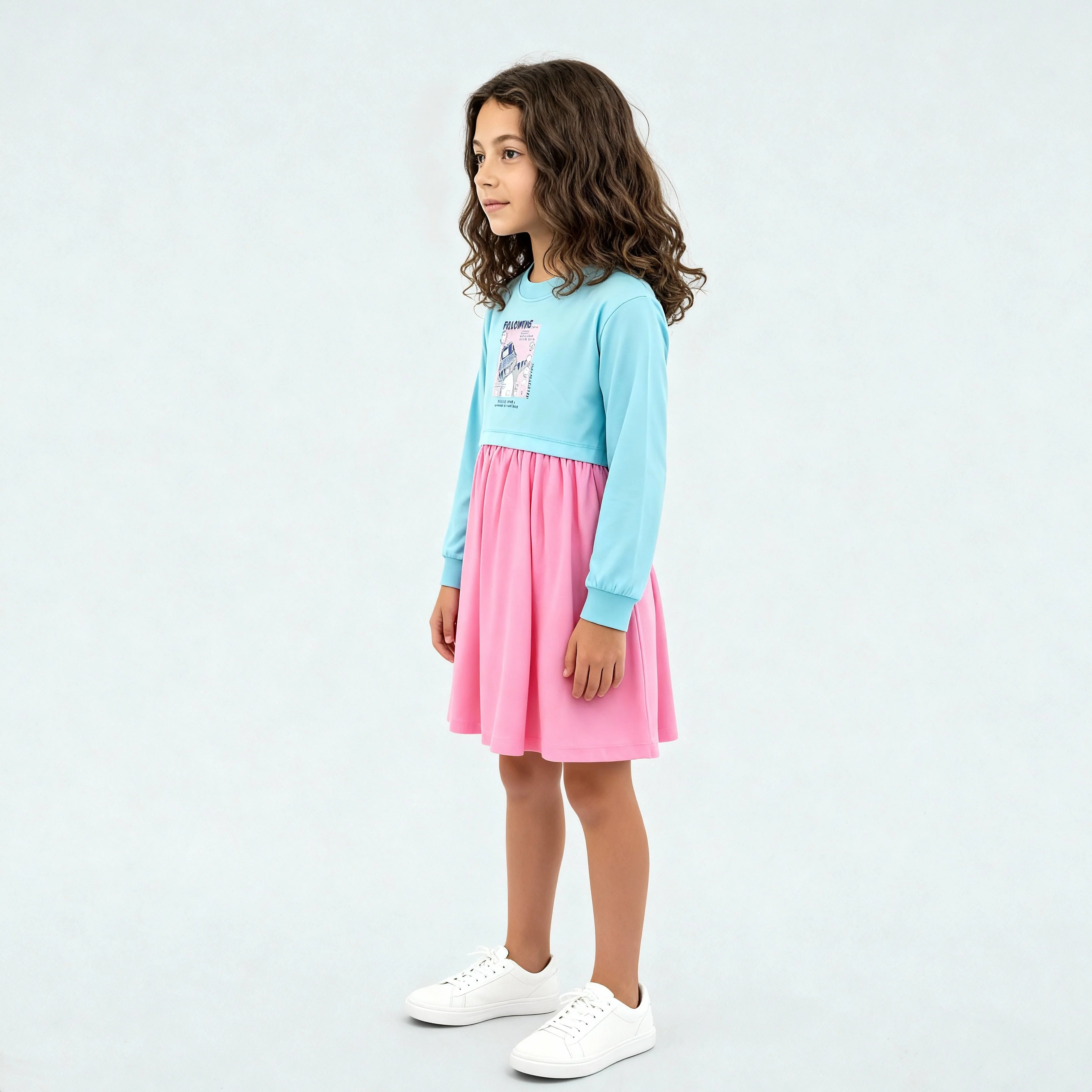 Girls Cotton Weekend Dress - Image 5