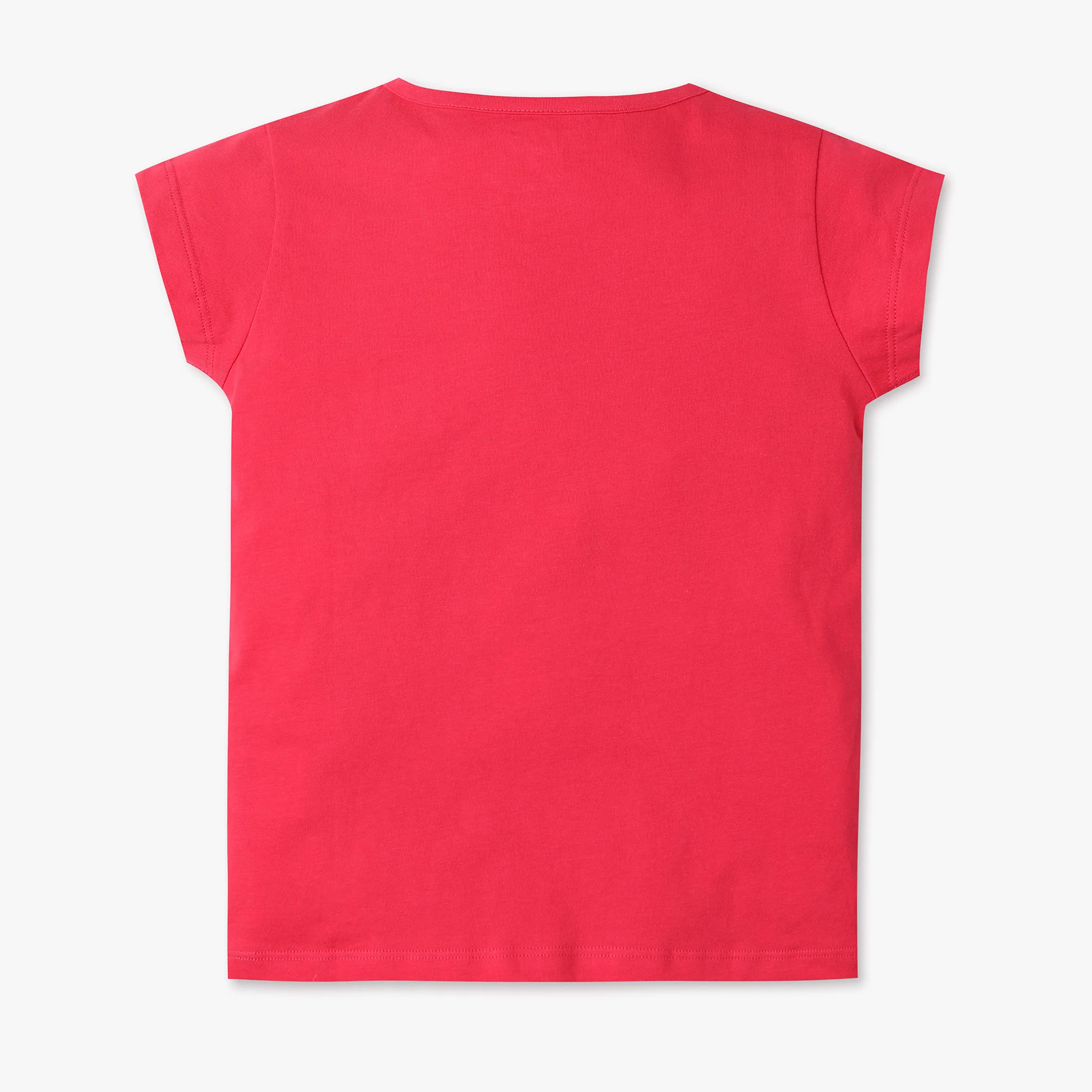 Girls Crew Neck All Day Essential Solid T-Shirt - Image 11