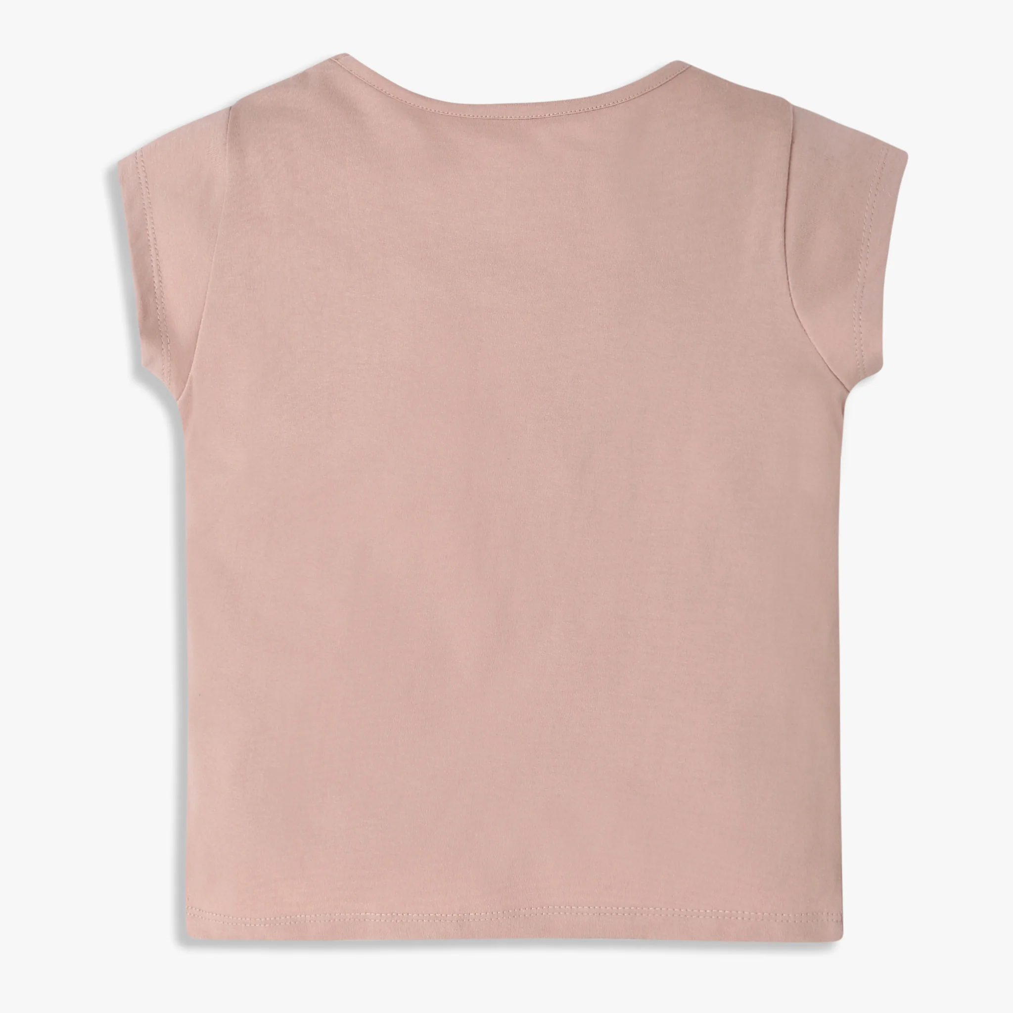 Girls Crew Neck All Day Essential Solid T-Shirt - Image 8
