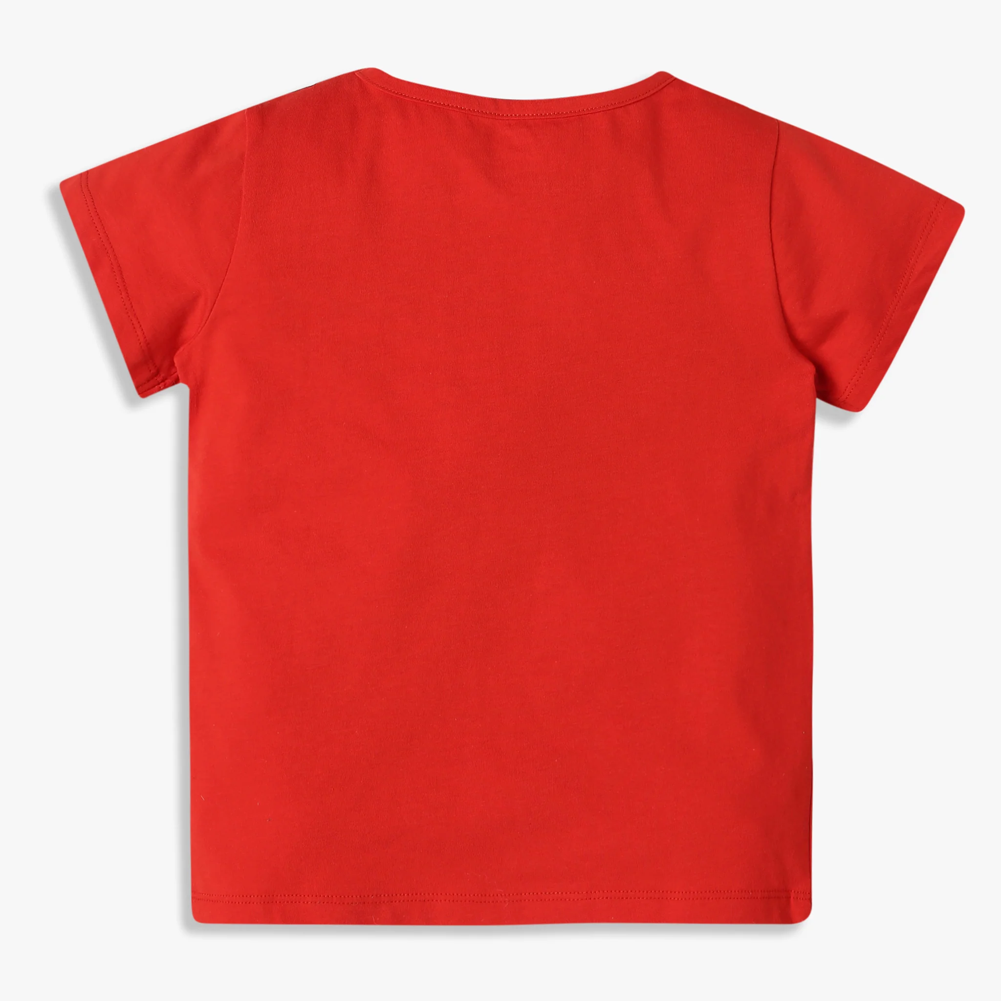 Girls Crew Neck All Day Essential Solid T-Shirt - Image 2