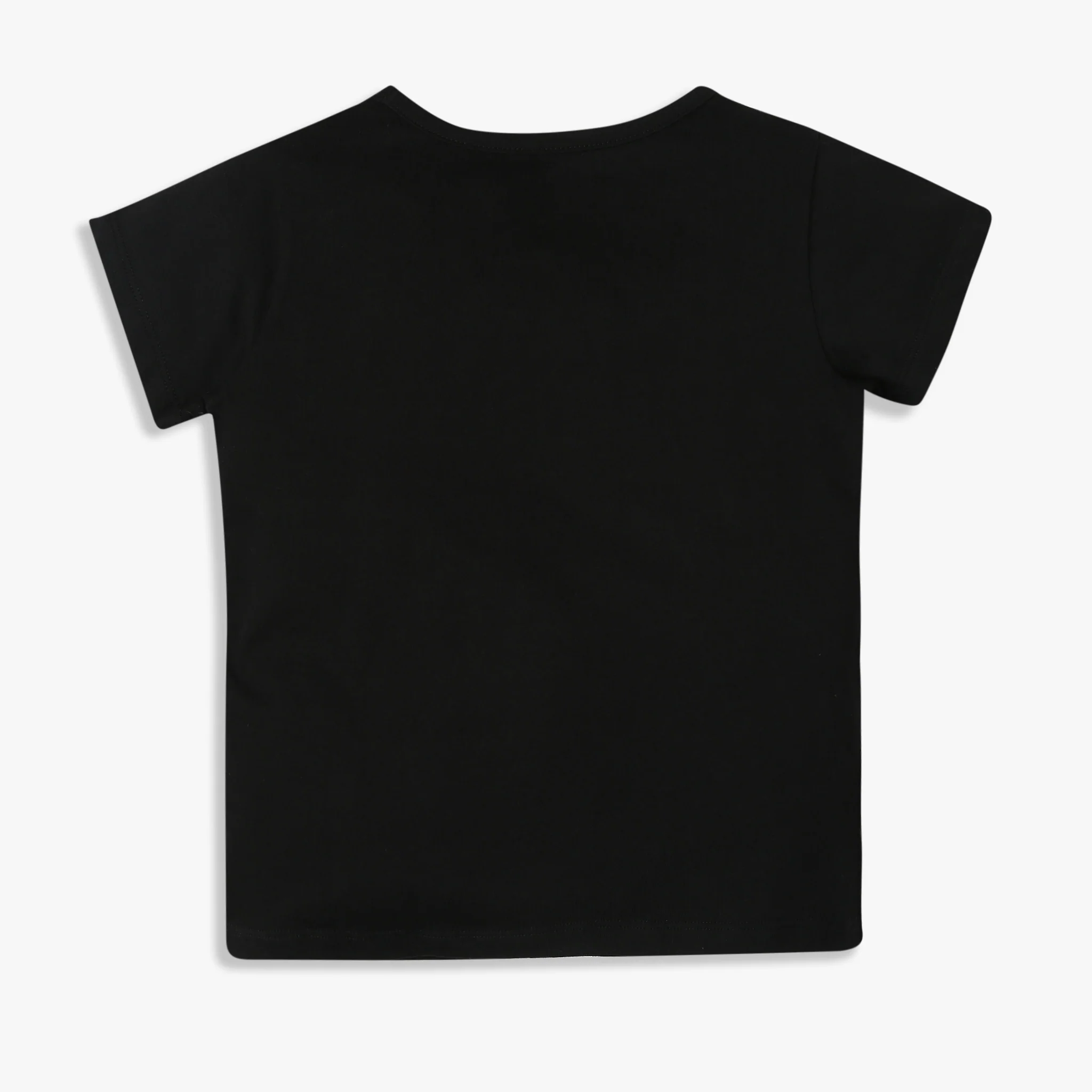 Girls Crew Neck All Day Essential Solid T-Shirt - Image 5