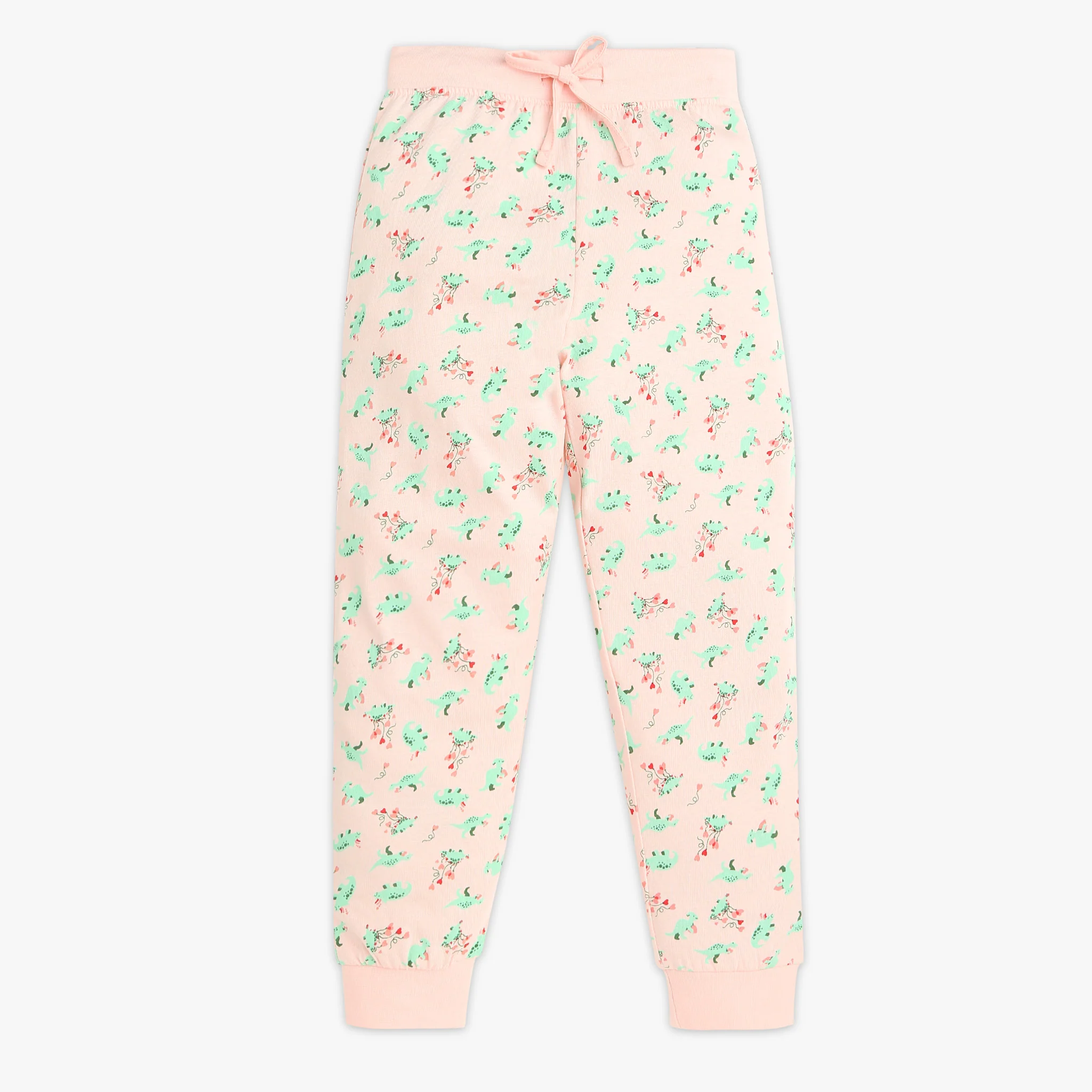 Girls Crew Neck Cap Sleeve Printed Must Have Snooze Co-Ord Set - Image 5