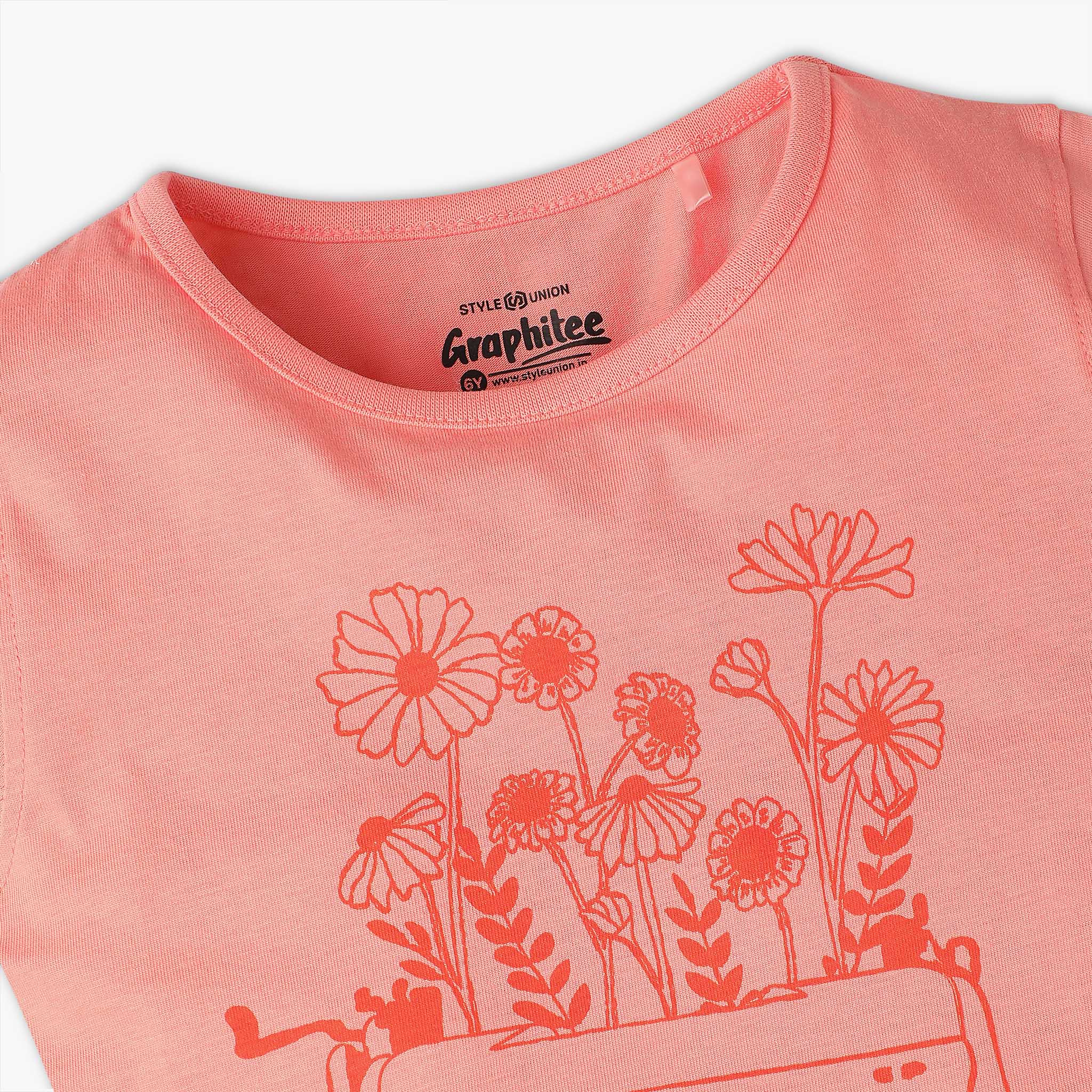 Girls Crew Neck Fun Playtime Graphic T-Shirt - Image 3