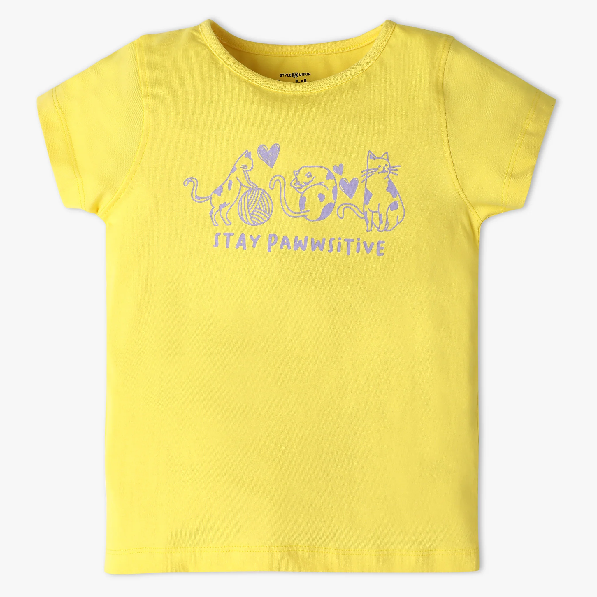 Girls Crew Neck Fun Playtime Graphic T-Shirt