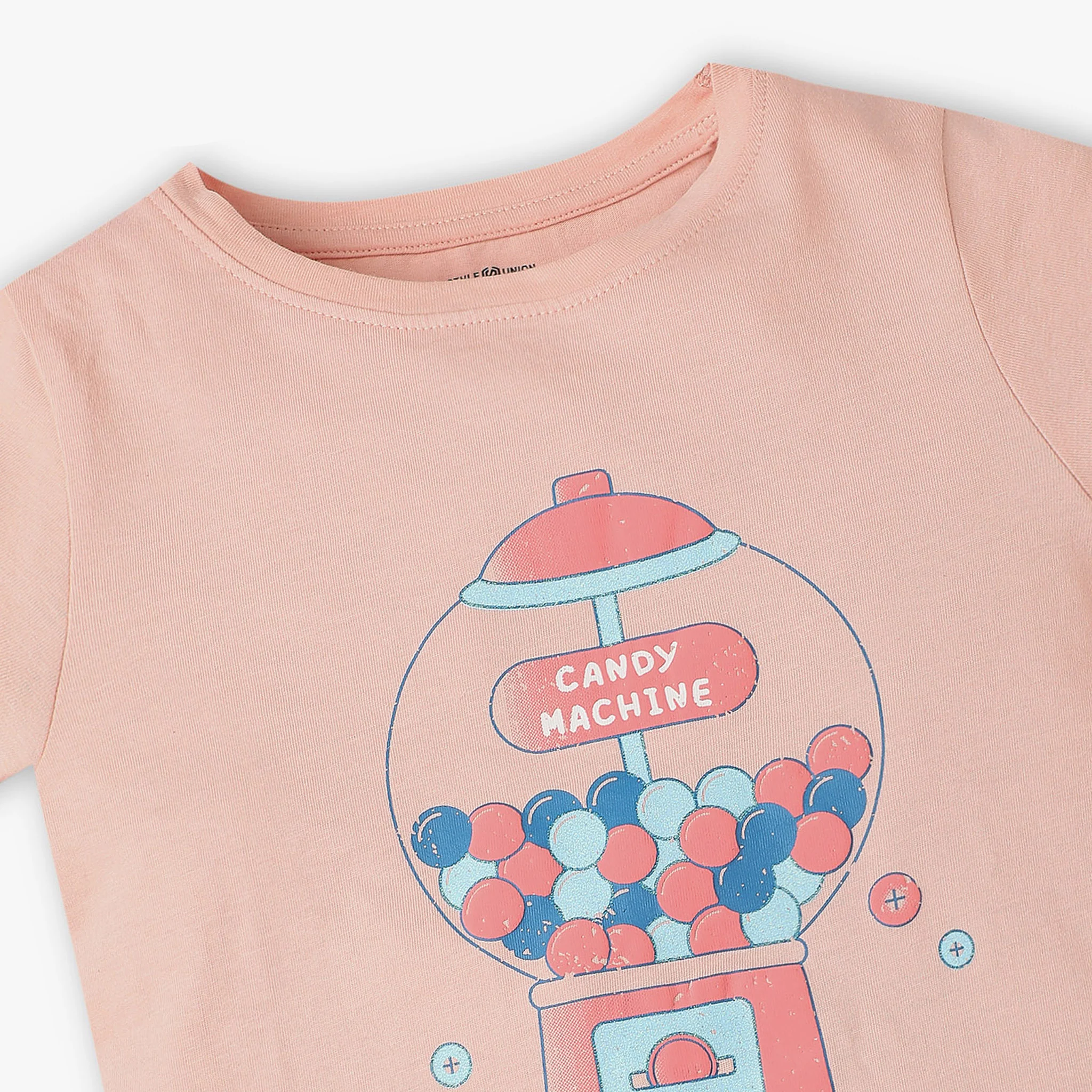 Girls Crew Neck Fun Playtime Graphic T-Shirt - Image 3