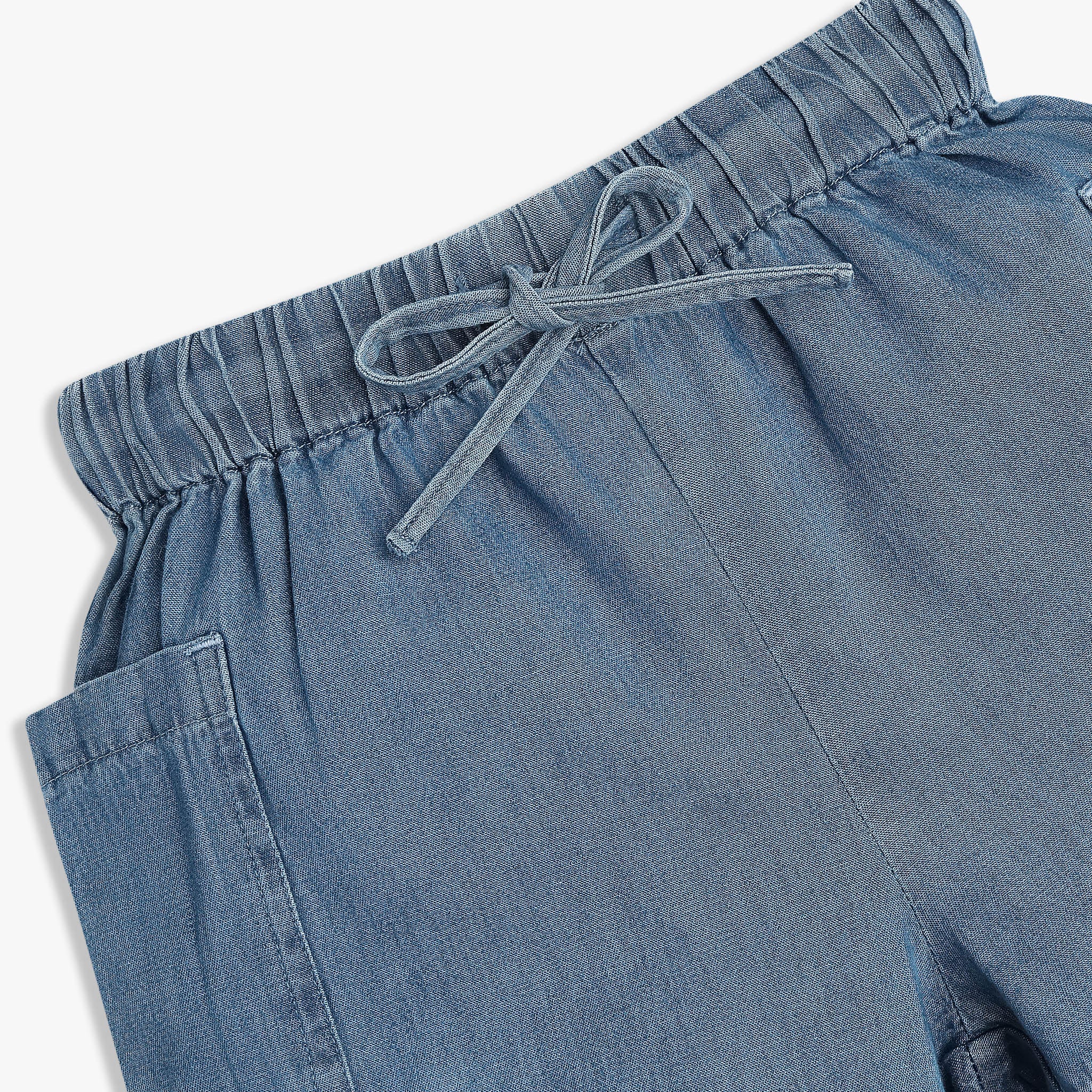Girls Denim Cotton Shorts - Image 3