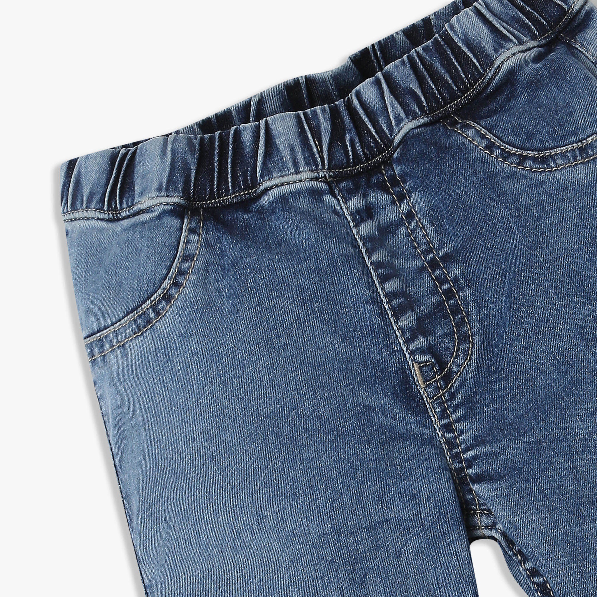 Girls Embellished Boot Cut Denim Jegging - Image 3
