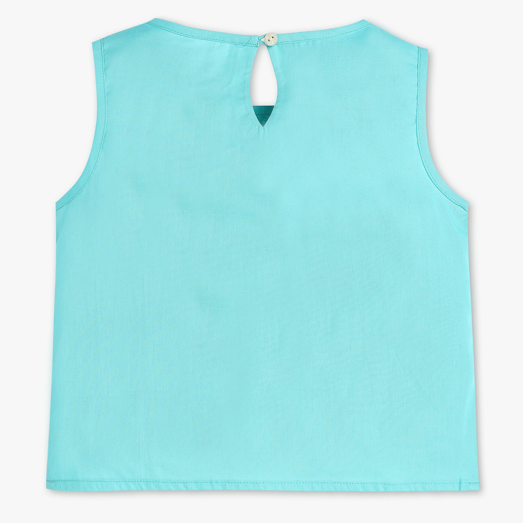 Girls Embroidered Cotton Top - Image 2