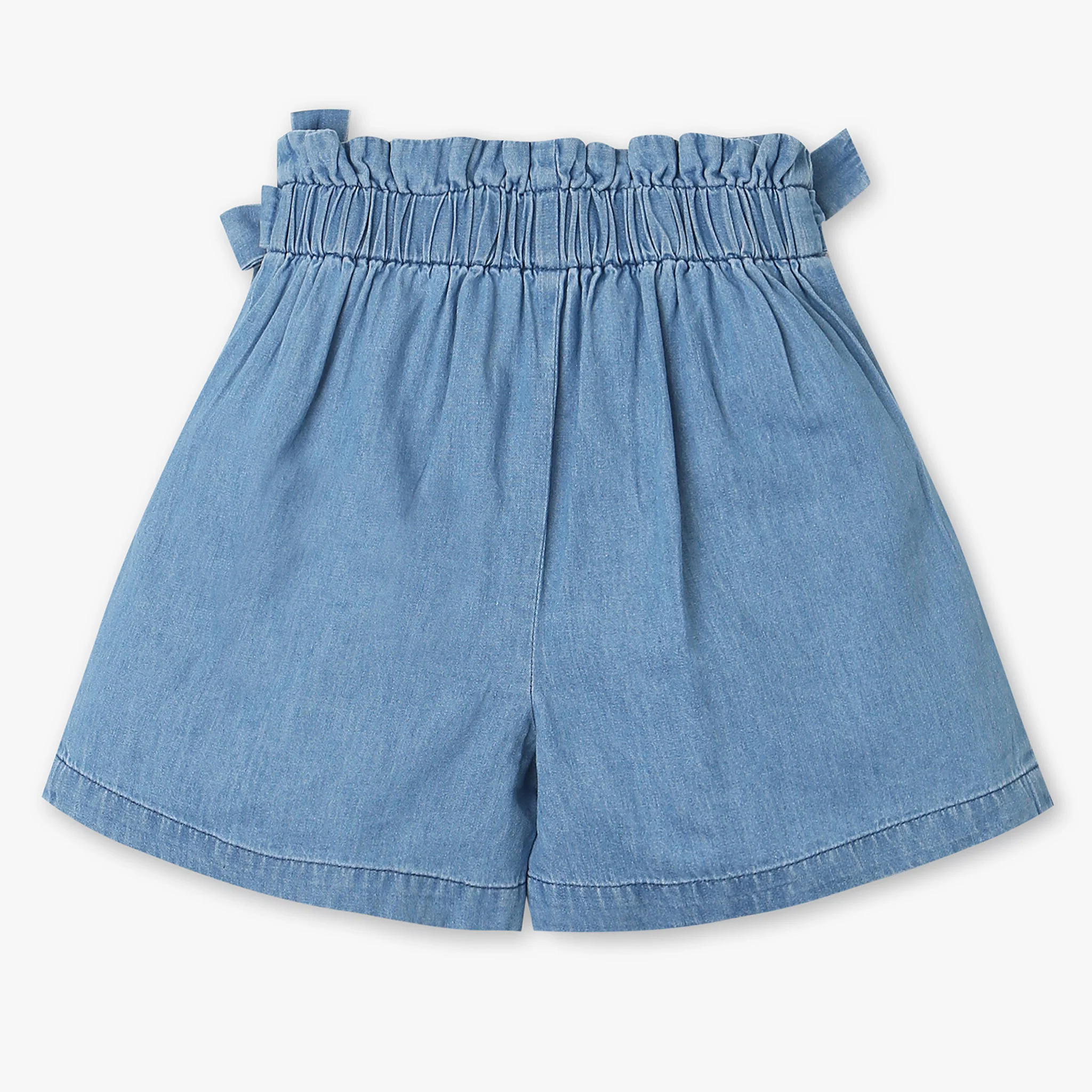 Girls Embroidered Mid Rise Shorts - Image 2