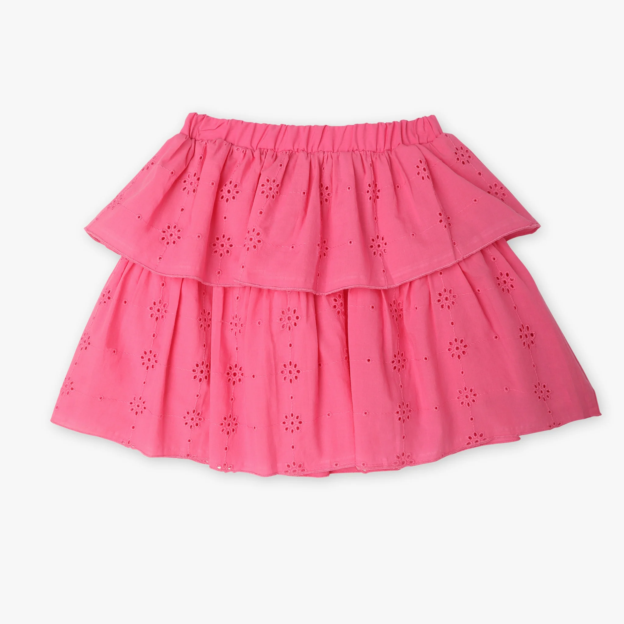 Girls Flare Fit Pleats Above Knee Skirt - Image 2