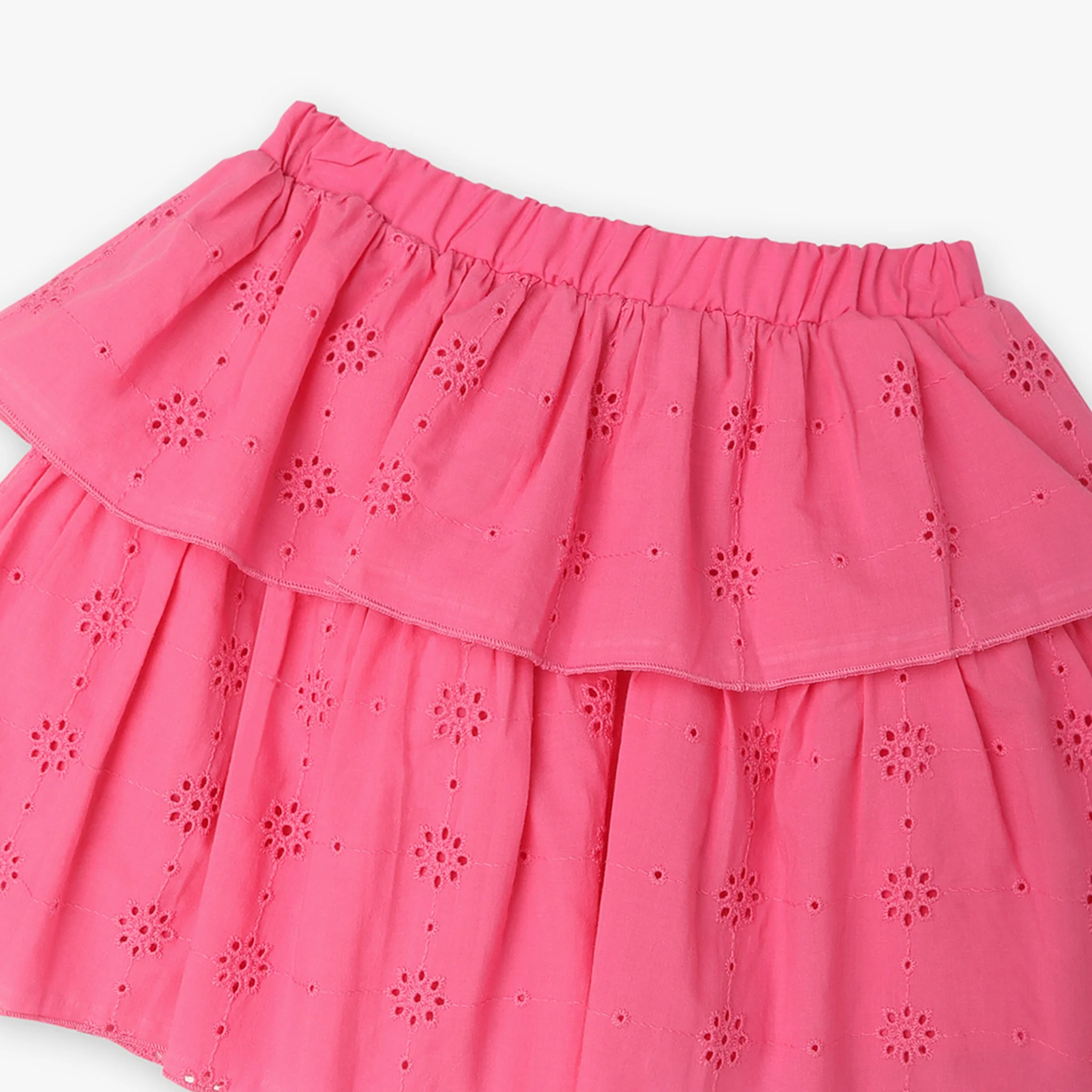 Girls Flare Fit Pleats Above Knee Skirt - Image 3