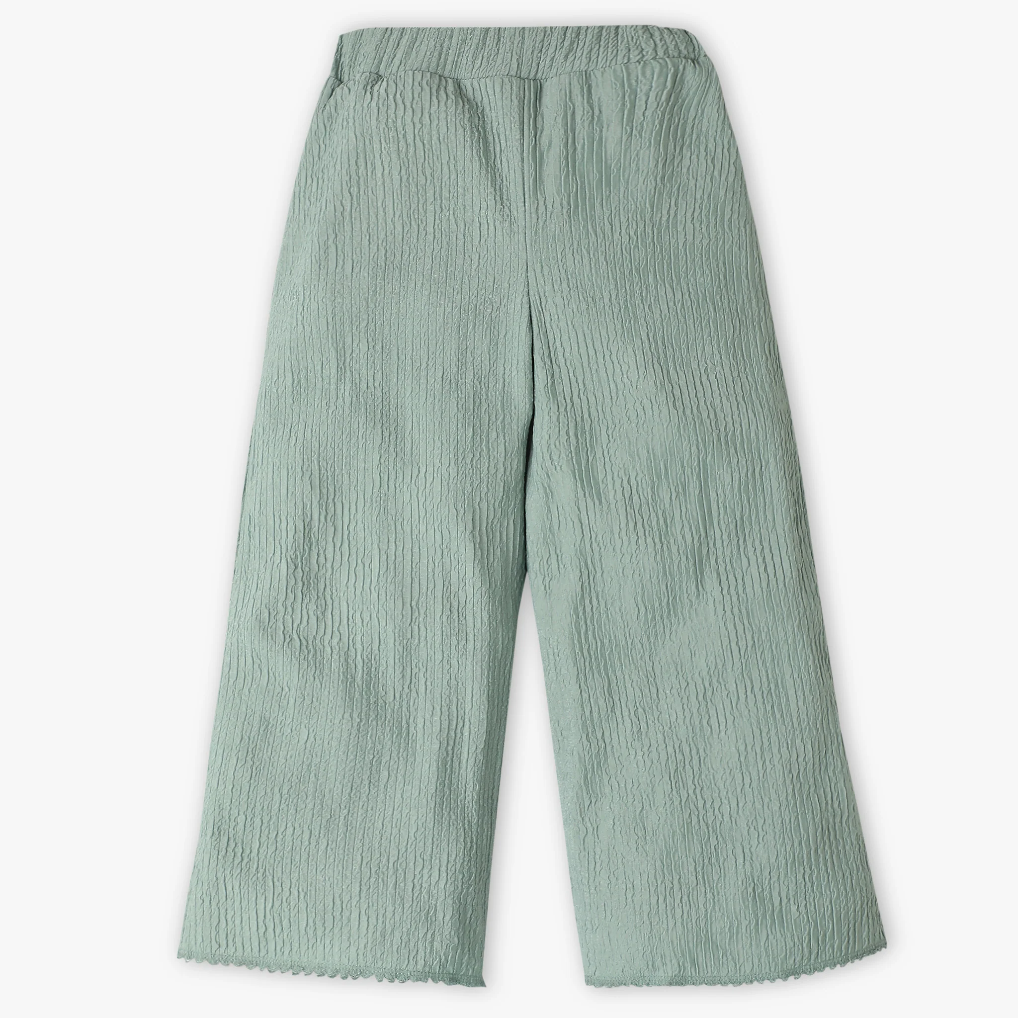Girls Full Length Mid Rise Palazzos - Image 5