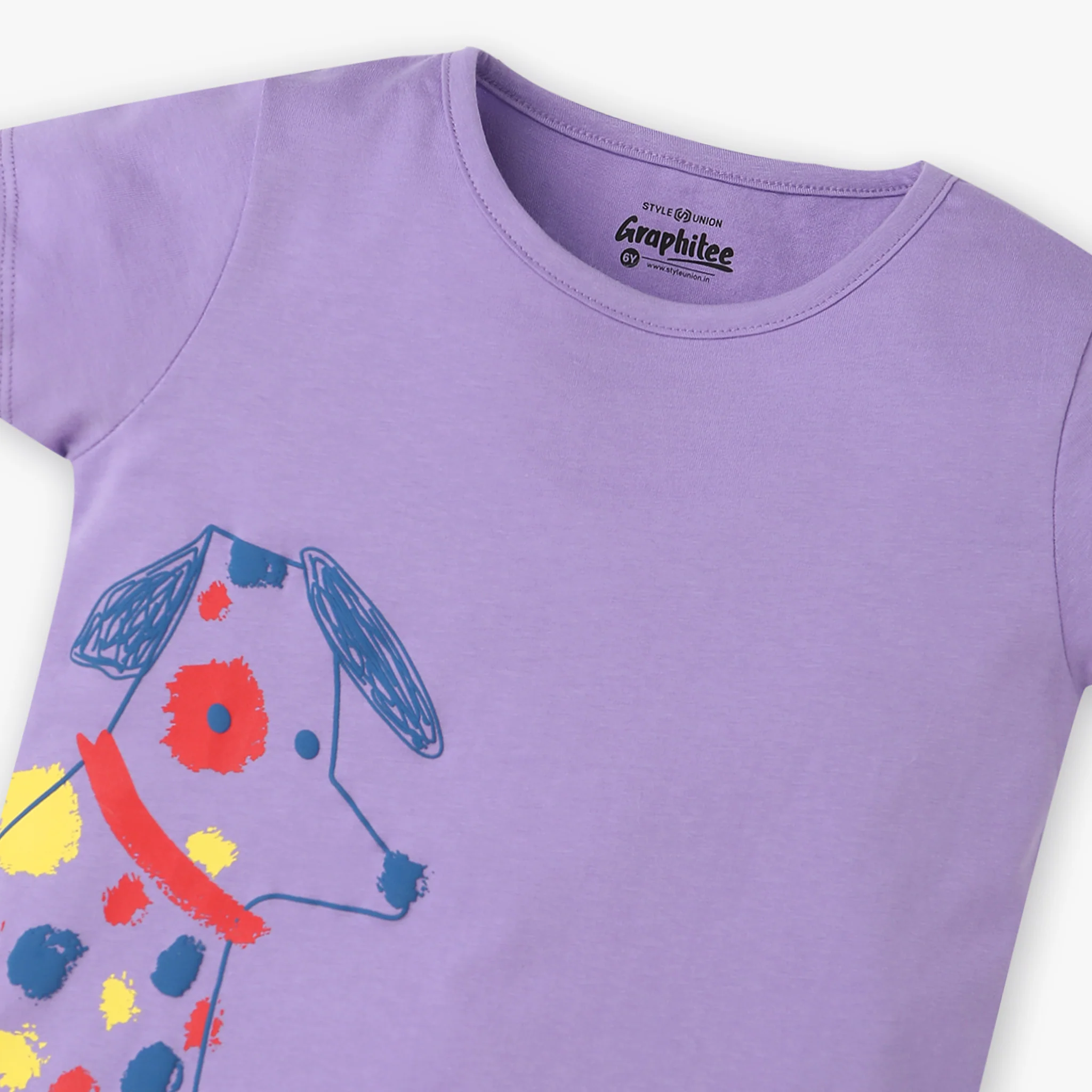 Girls Graphic Crew Neck T-Shirt - Image 3