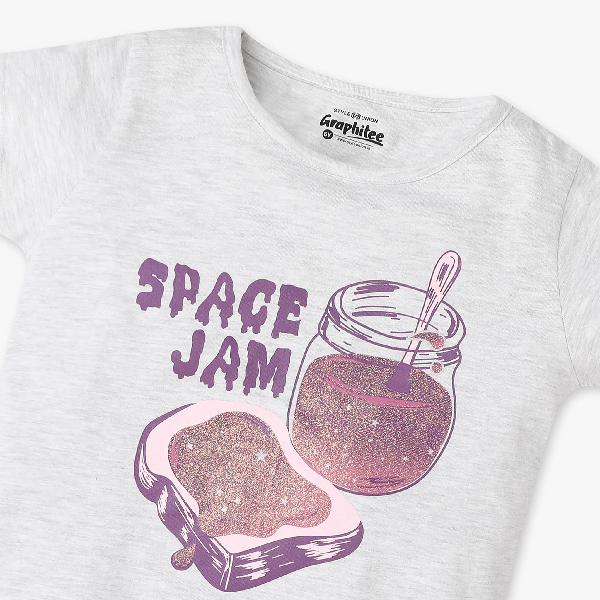 Girls Graphic Crew Neck T-Shirt - Image 3