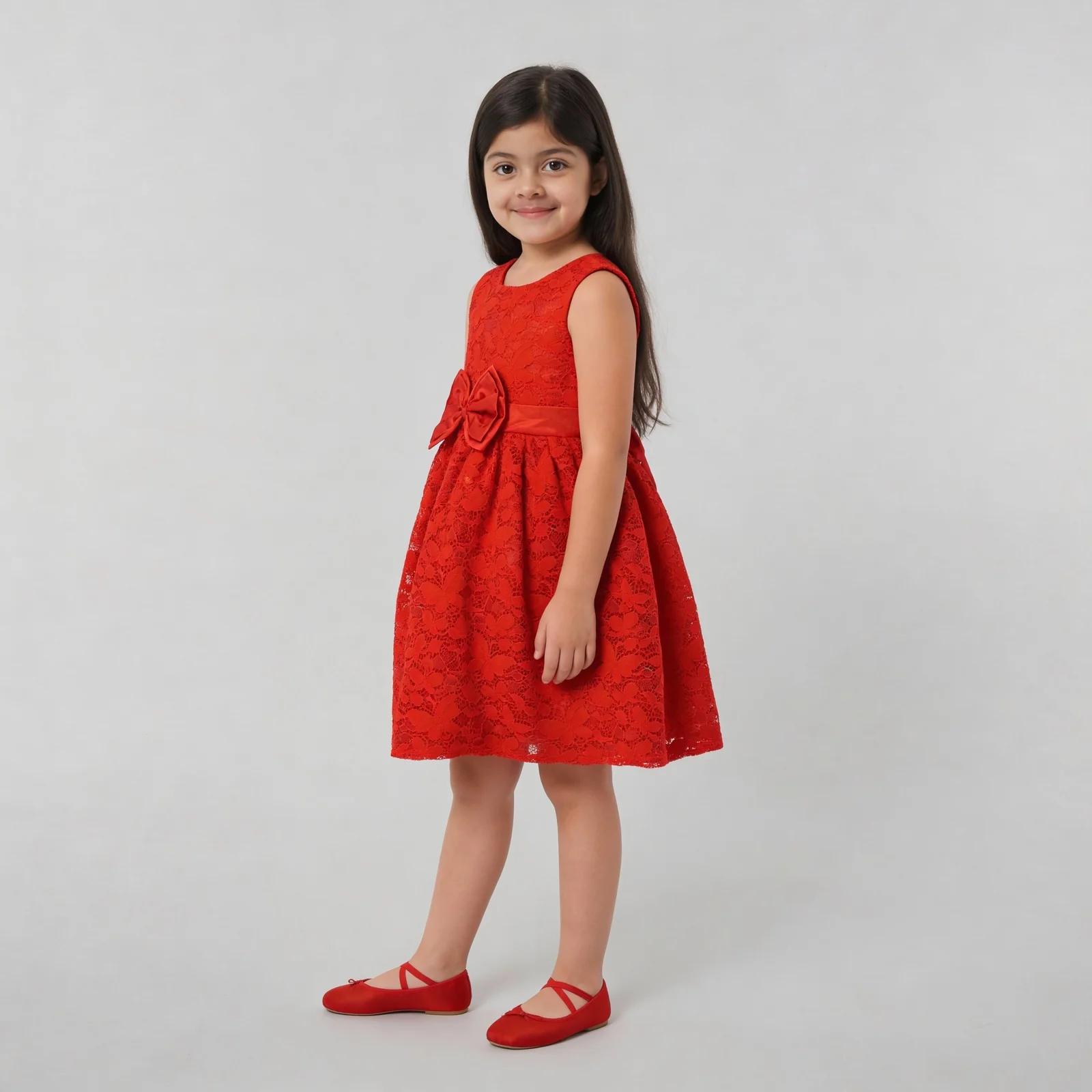 Girls High Fashion Party Dress - Image 11