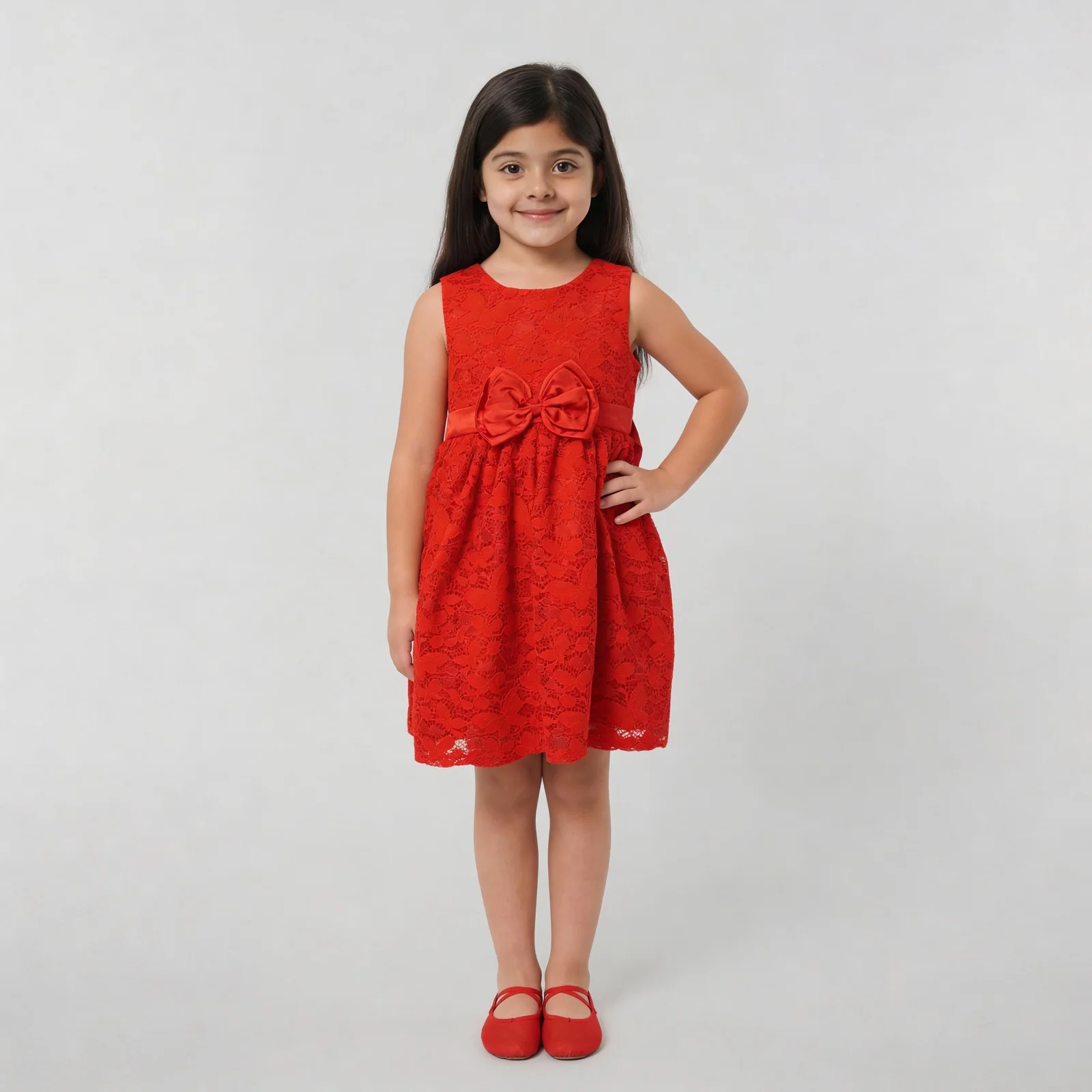 Girls High Fashion Party Dress - Image 8