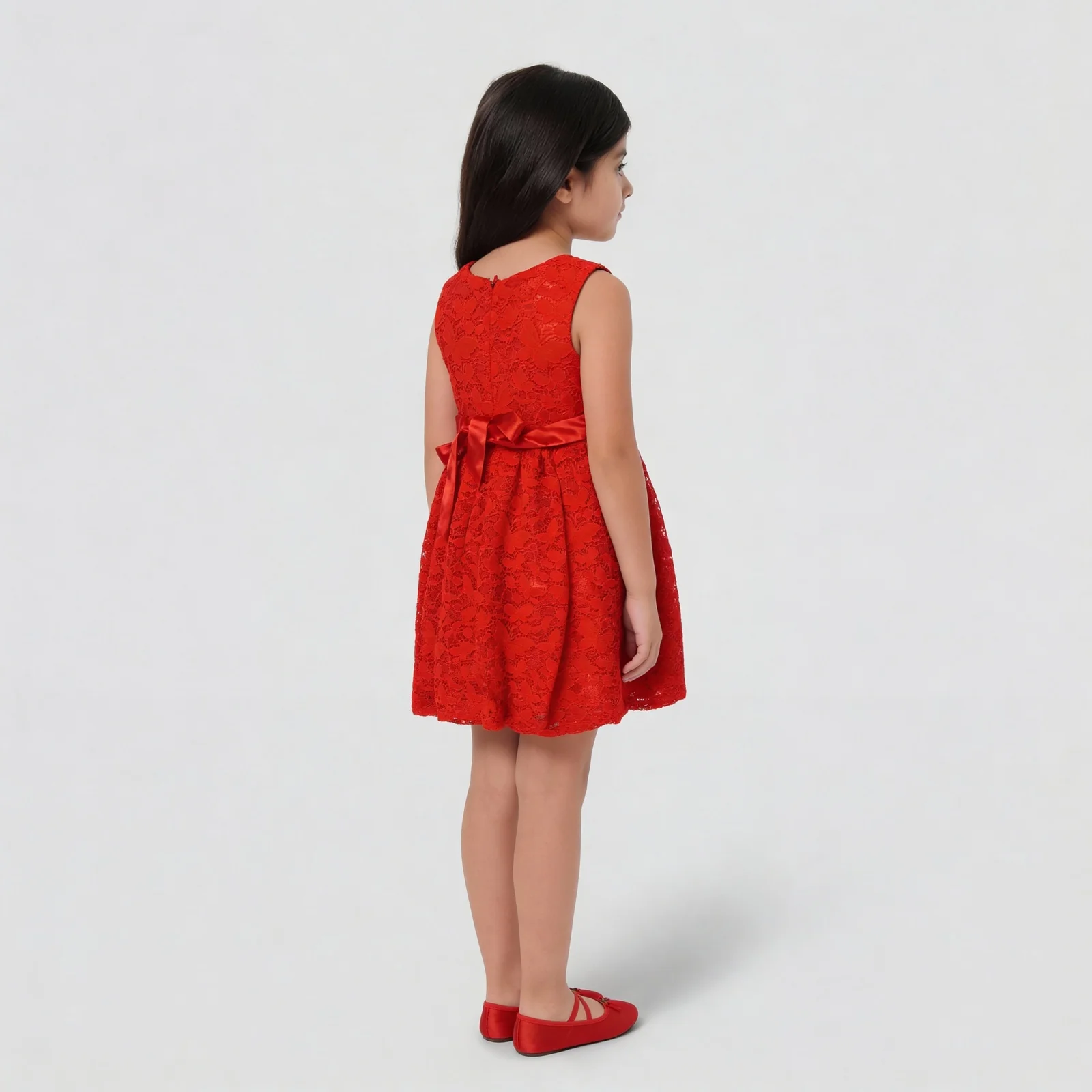 Girls High Fashion Party Dress - Image 9