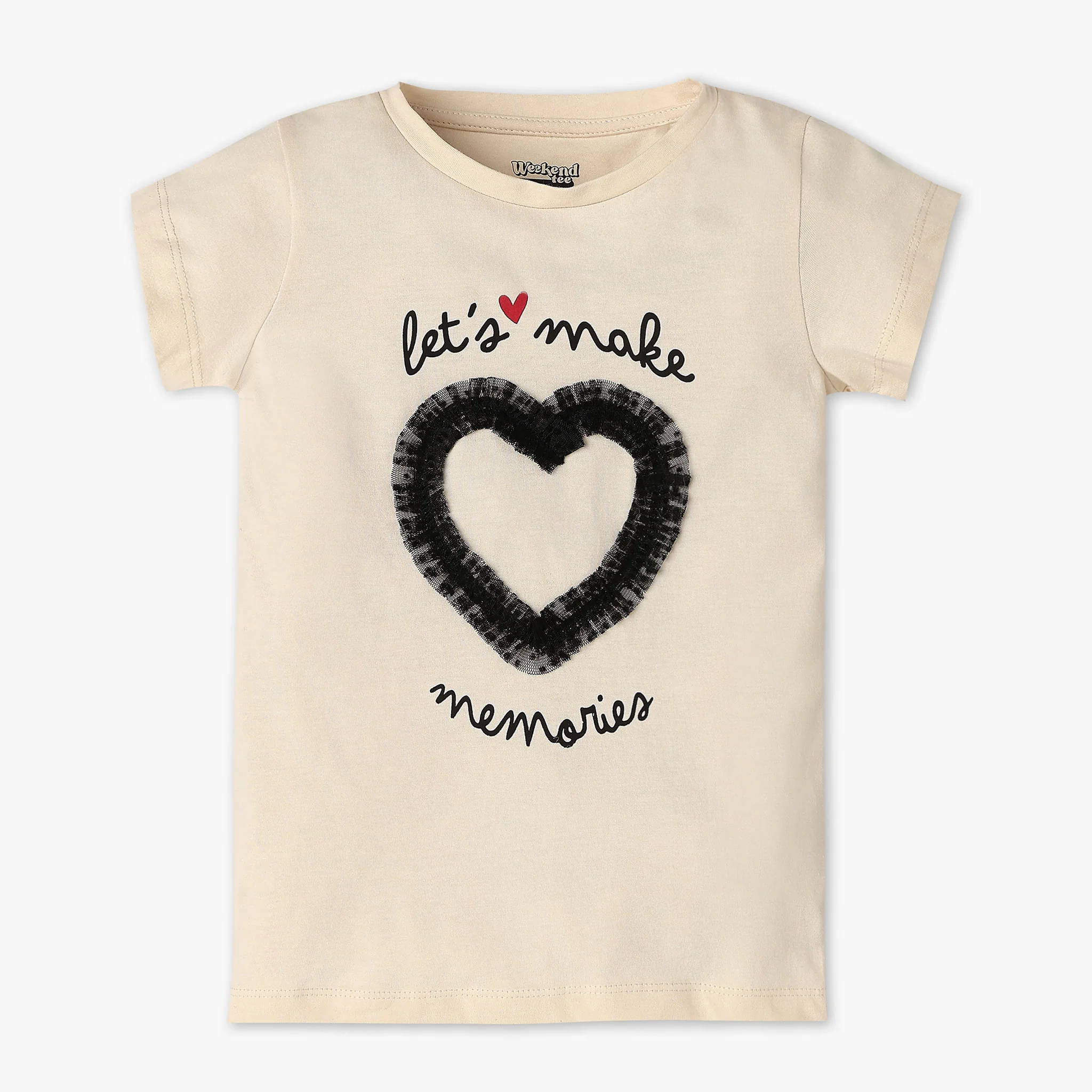 Girls Cotton Fairy Graphic Embroidery T-Shirt