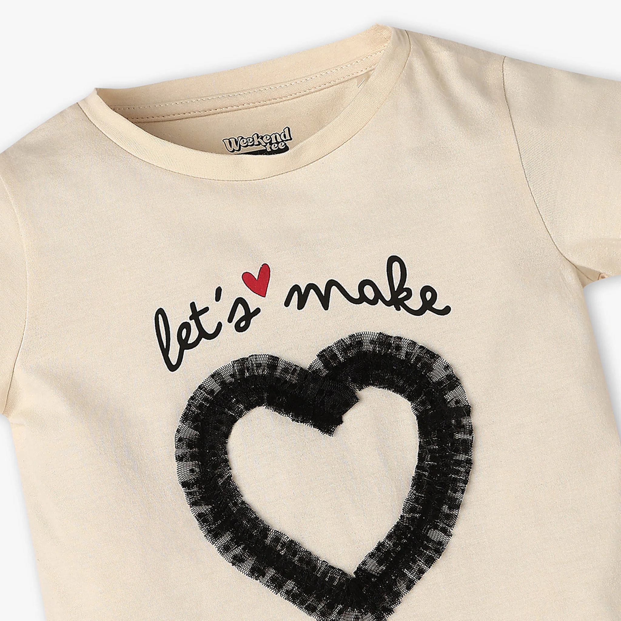 Girls Cotton Fairy Graphic Embroidery T-Shirt - Image 3
