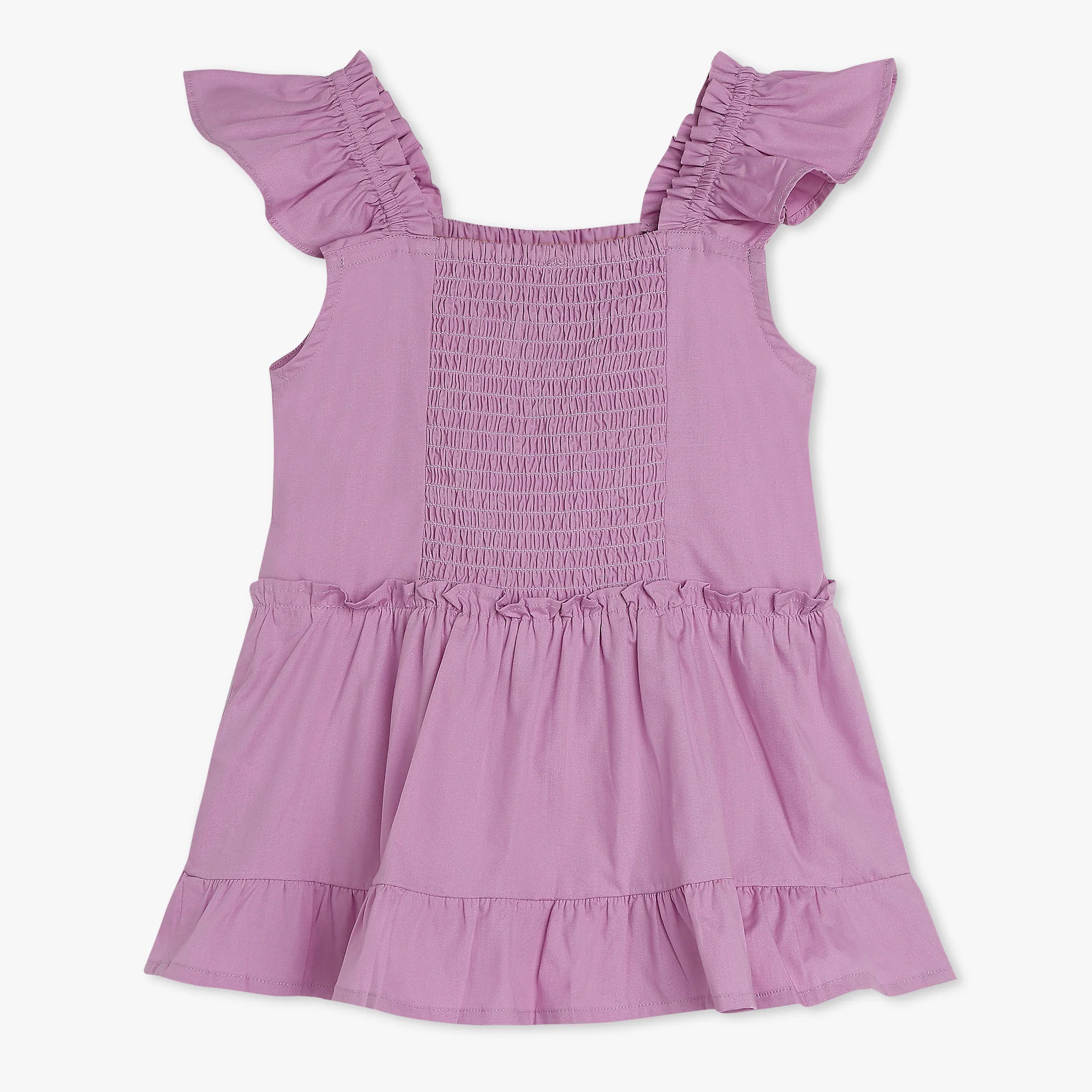 Girls Lace Pattern Woven Top - Image 2