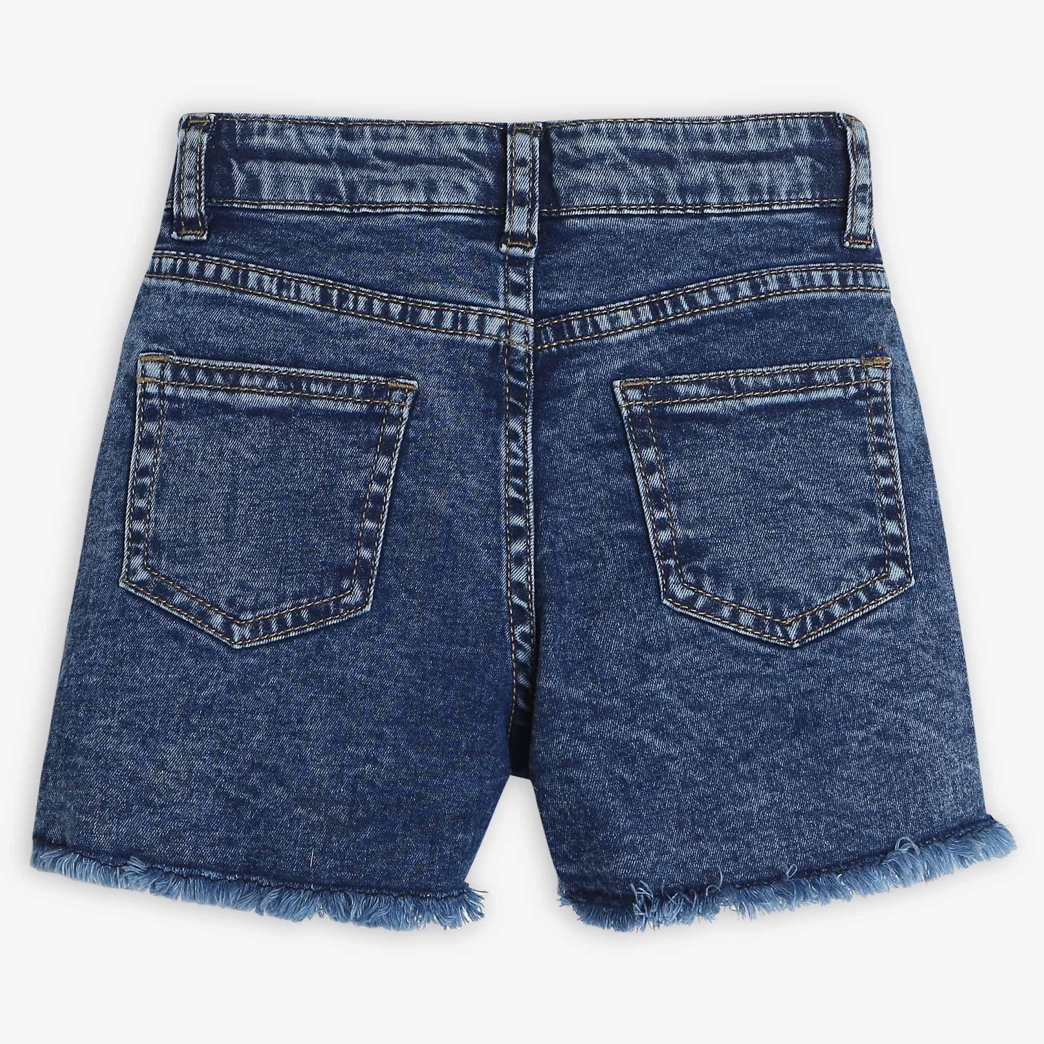 Girls Laser Print Shorts - Image 2