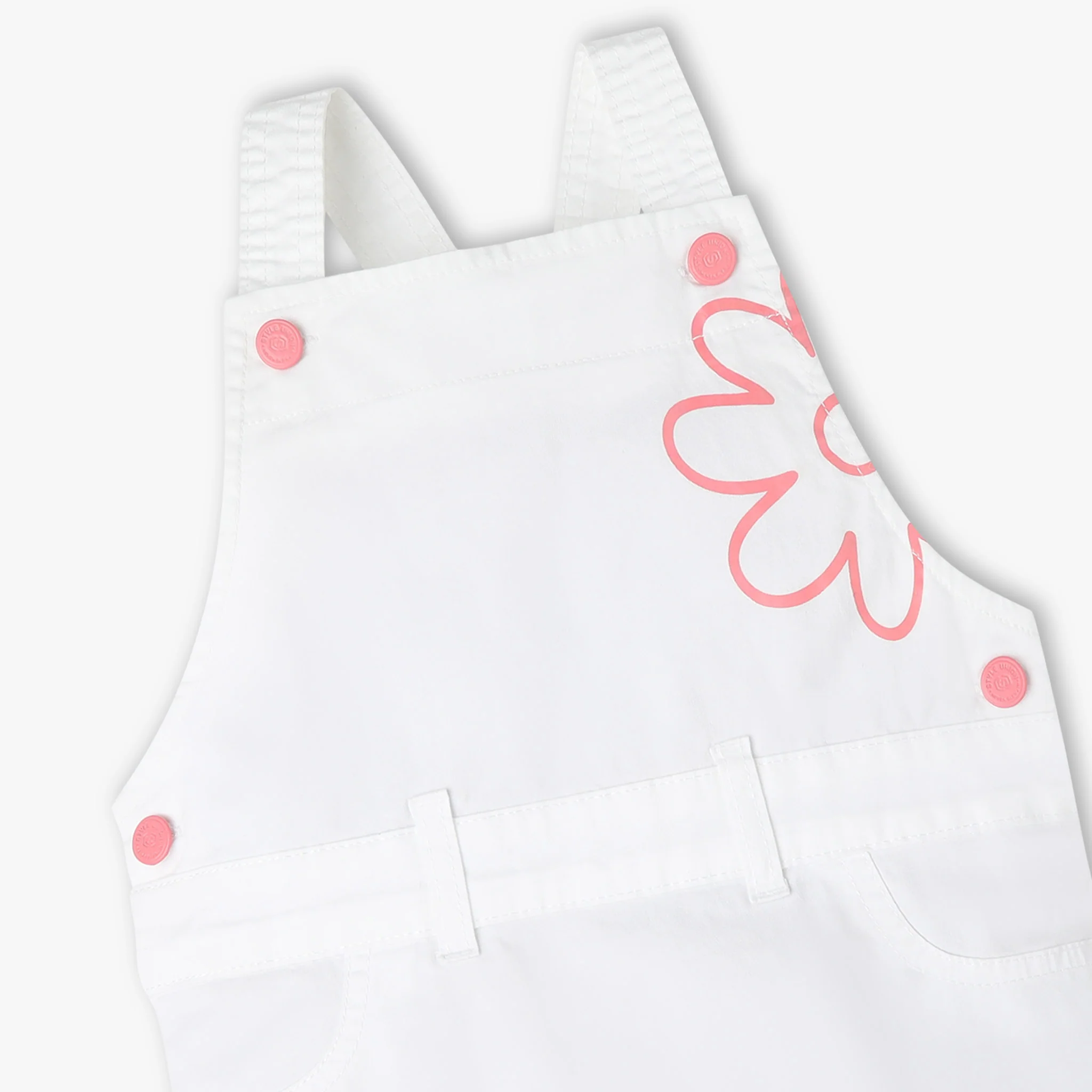 Girls Pinafore Woven Dress - Image 3
