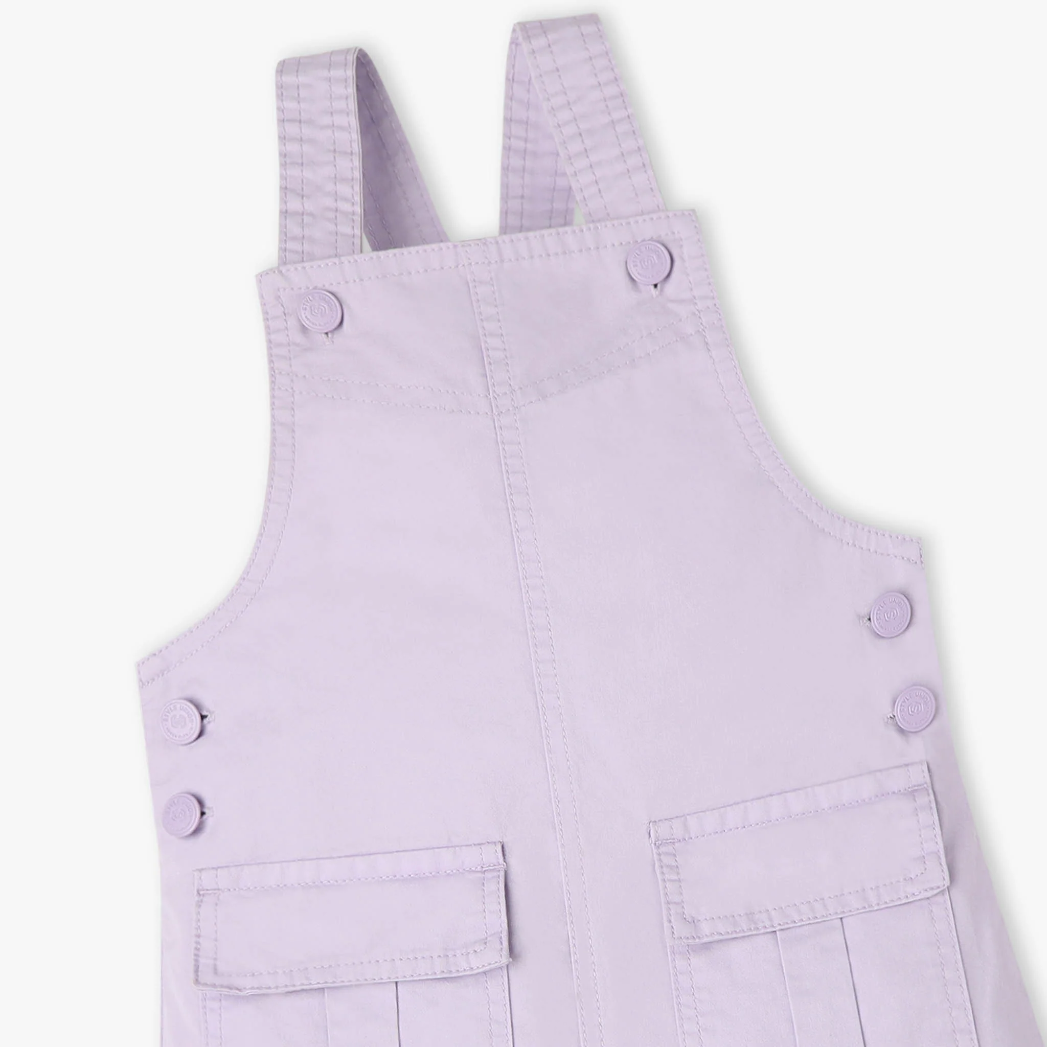 Girls Pinafore Woven Dress - Image 3