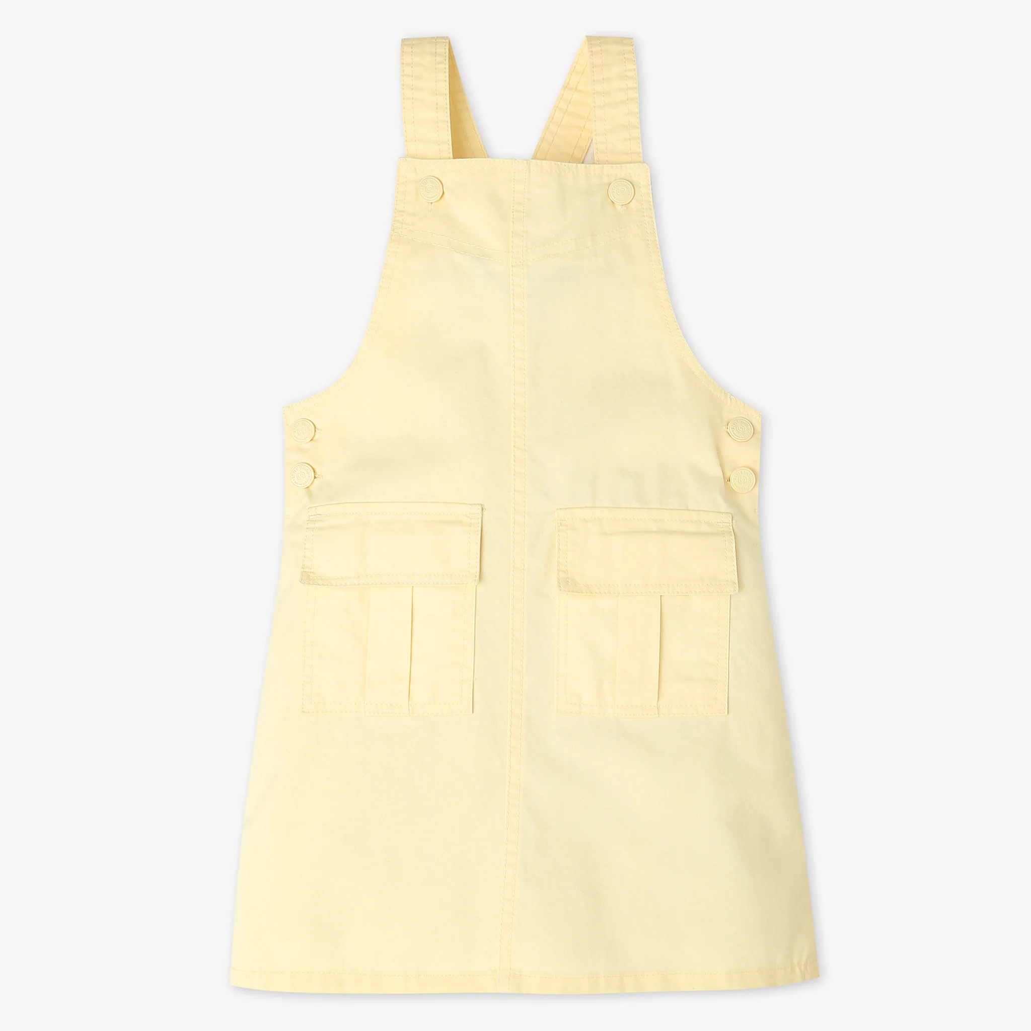 Girls Pinafore Woven Dress - Image 5
