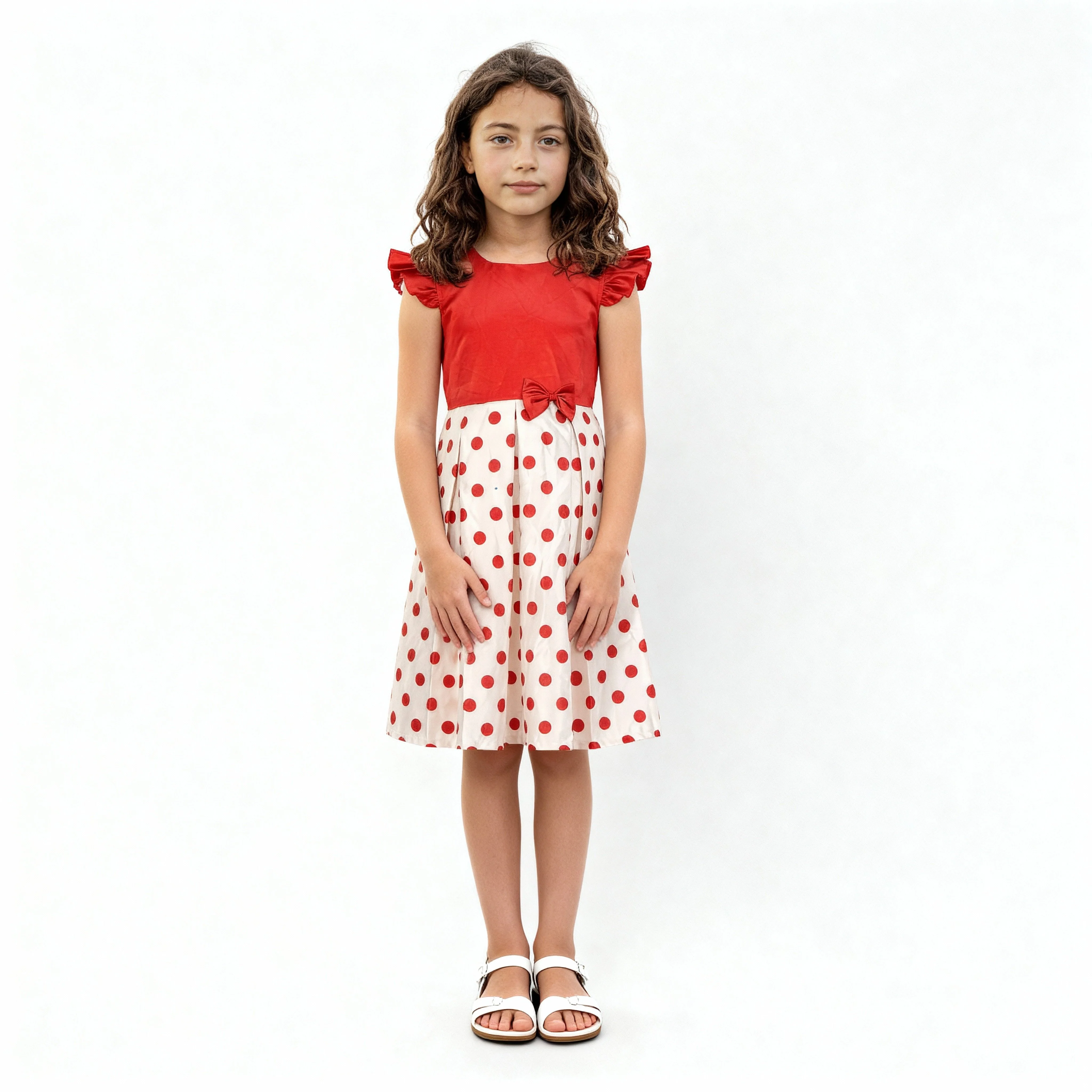 Girls Printed Party Frock - Image 5